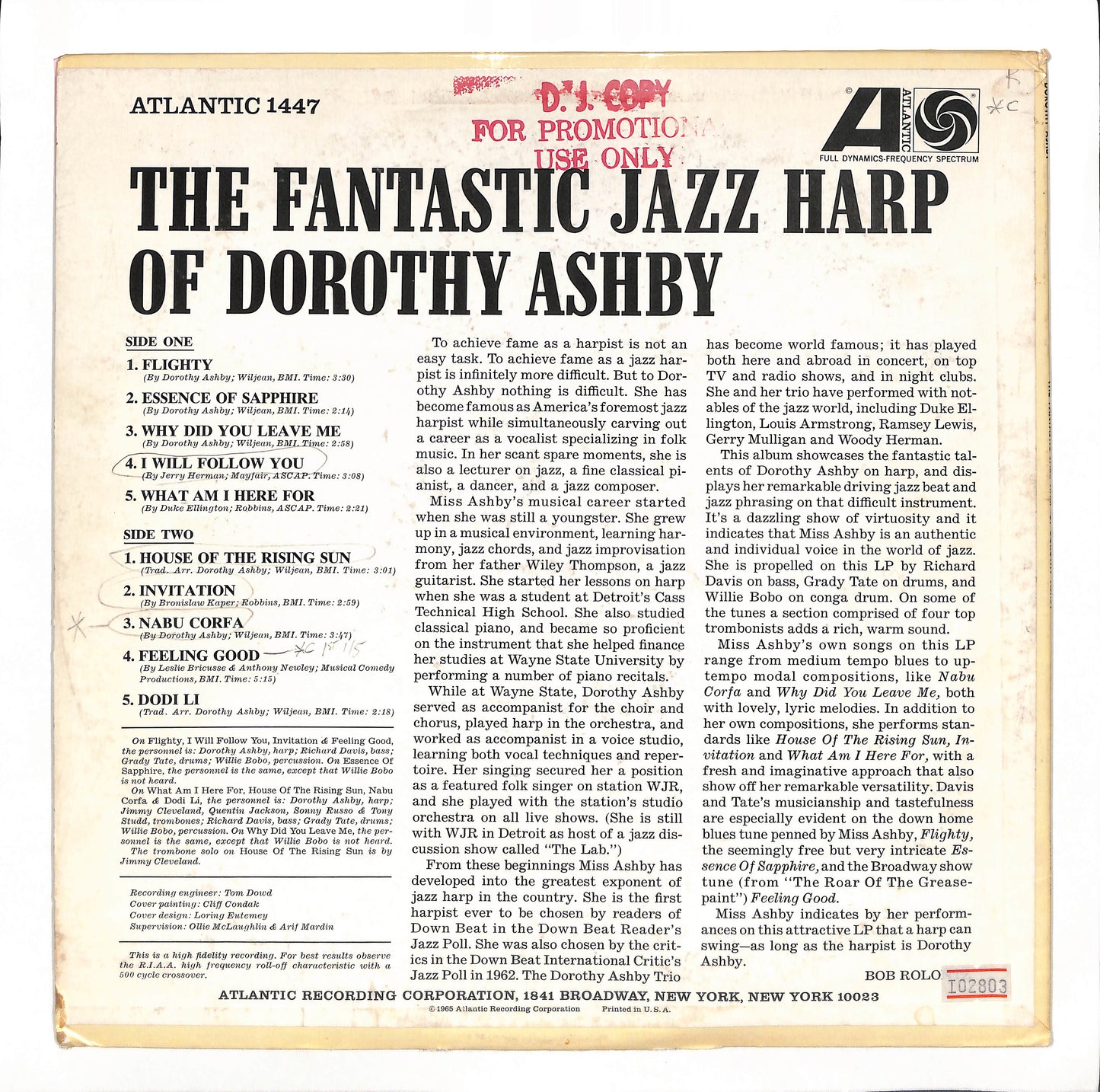 The Fantastic Jazz Harp Of Dorothy Ashby