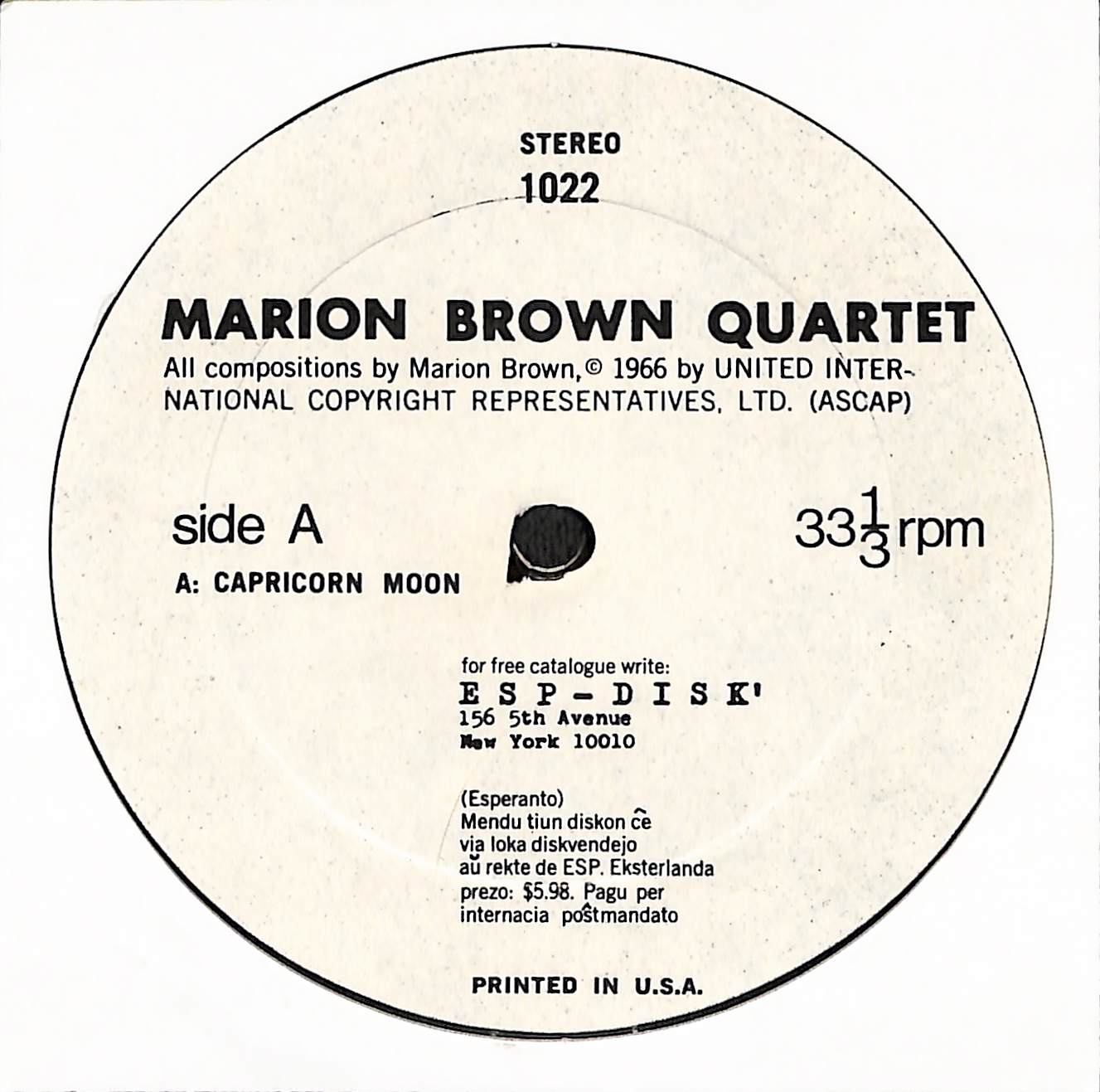 Marion Brown Quartet