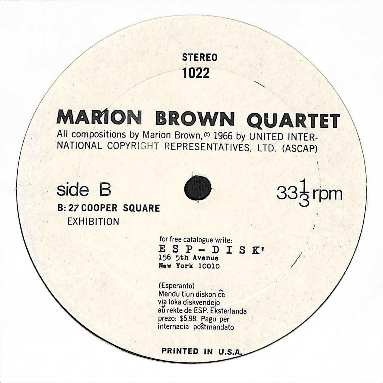 Marion Brown Quartet