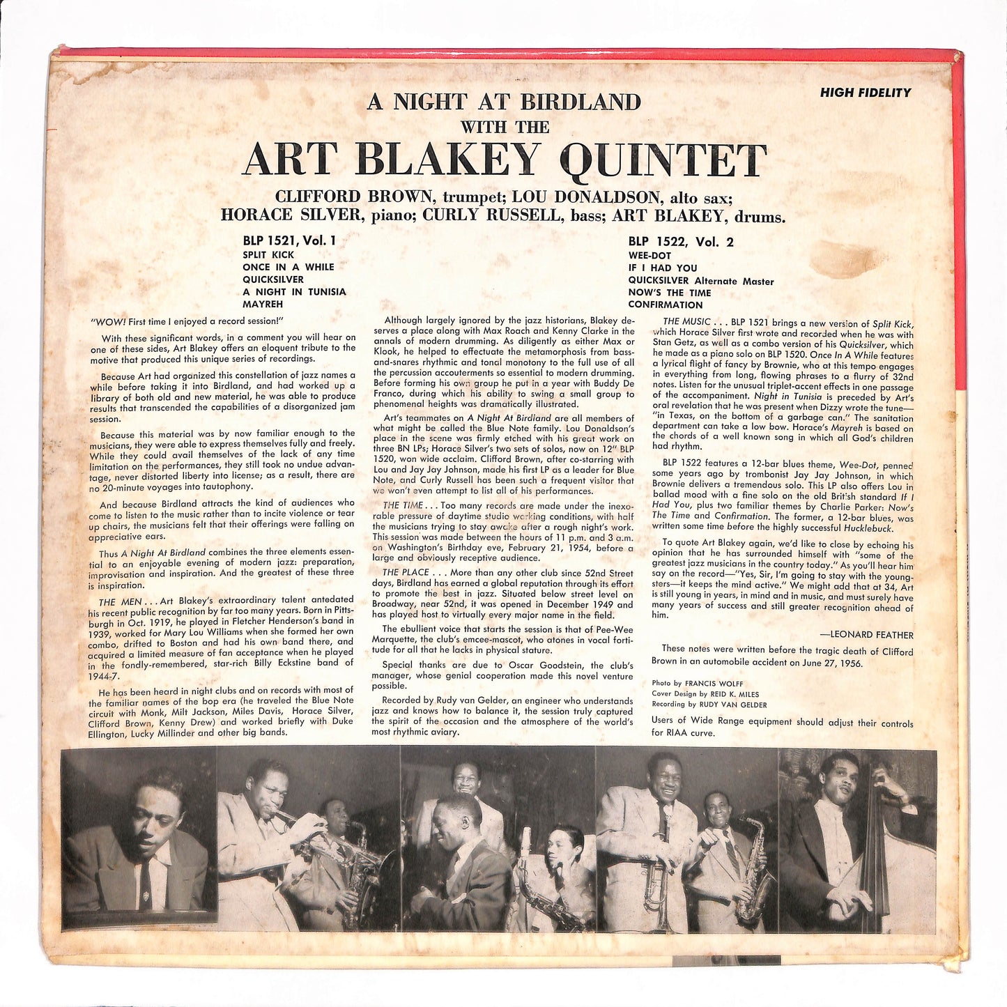A Night At Birdland, Volume 2