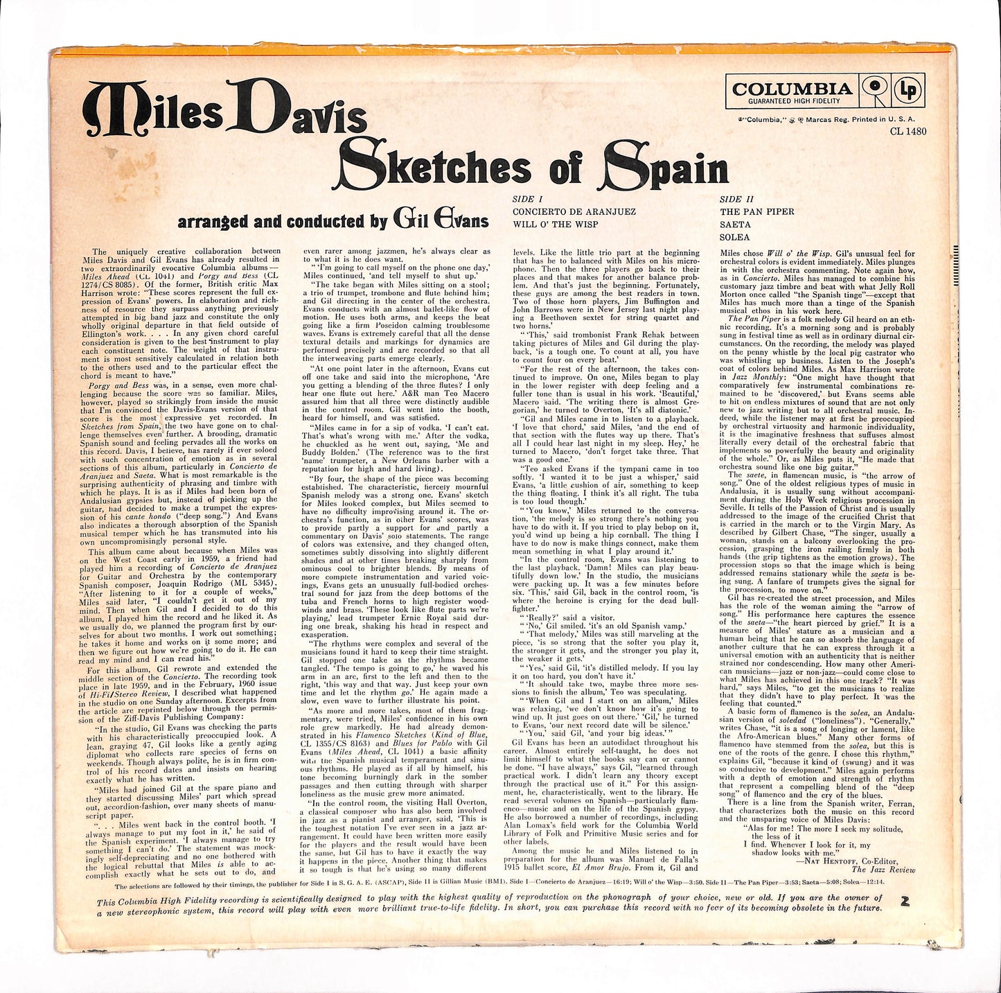 Sketches Of Spain