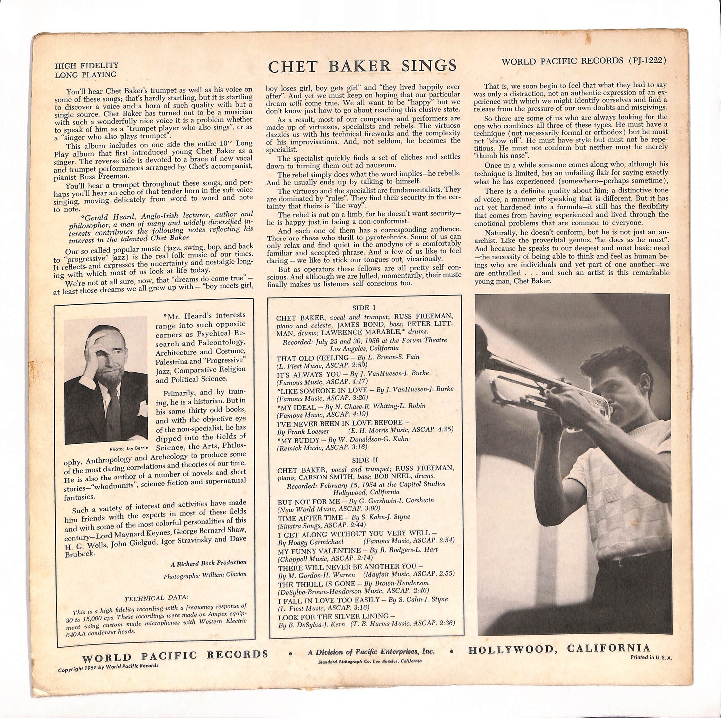 Chet Baker Sings