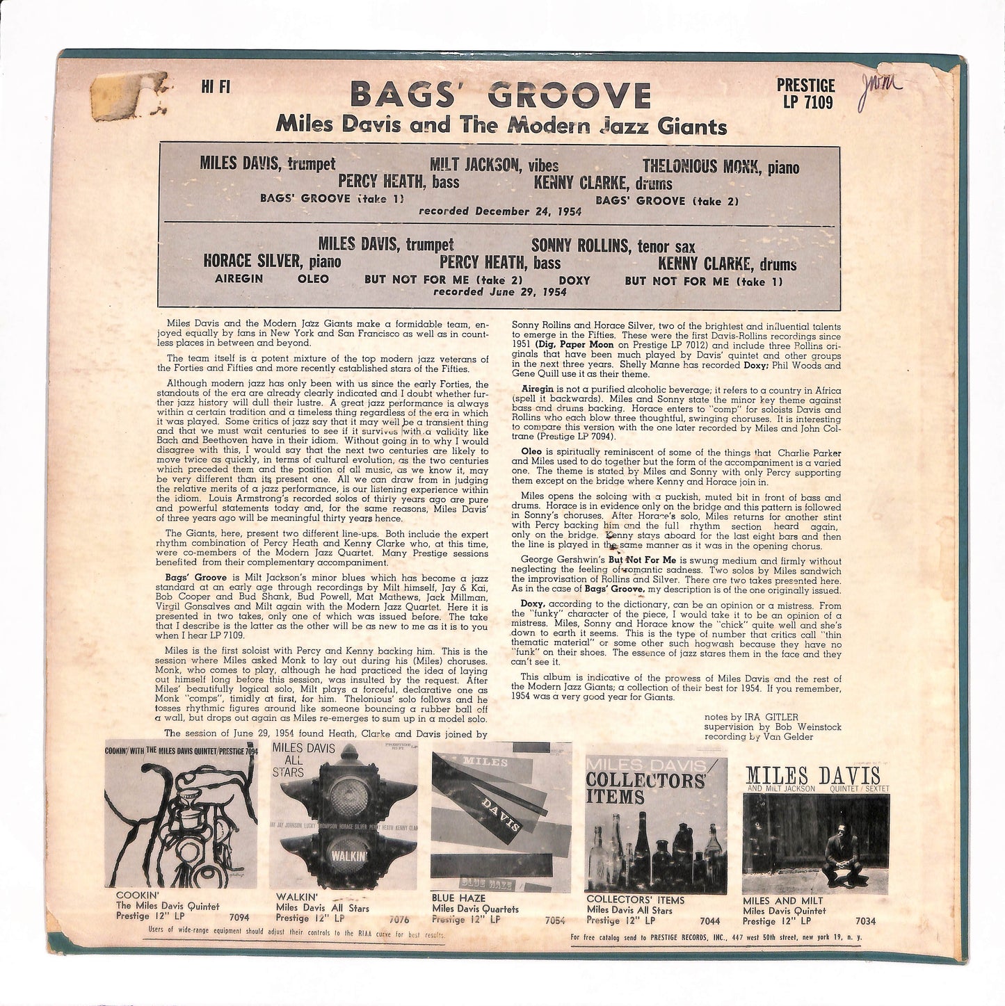 Bags' Groove