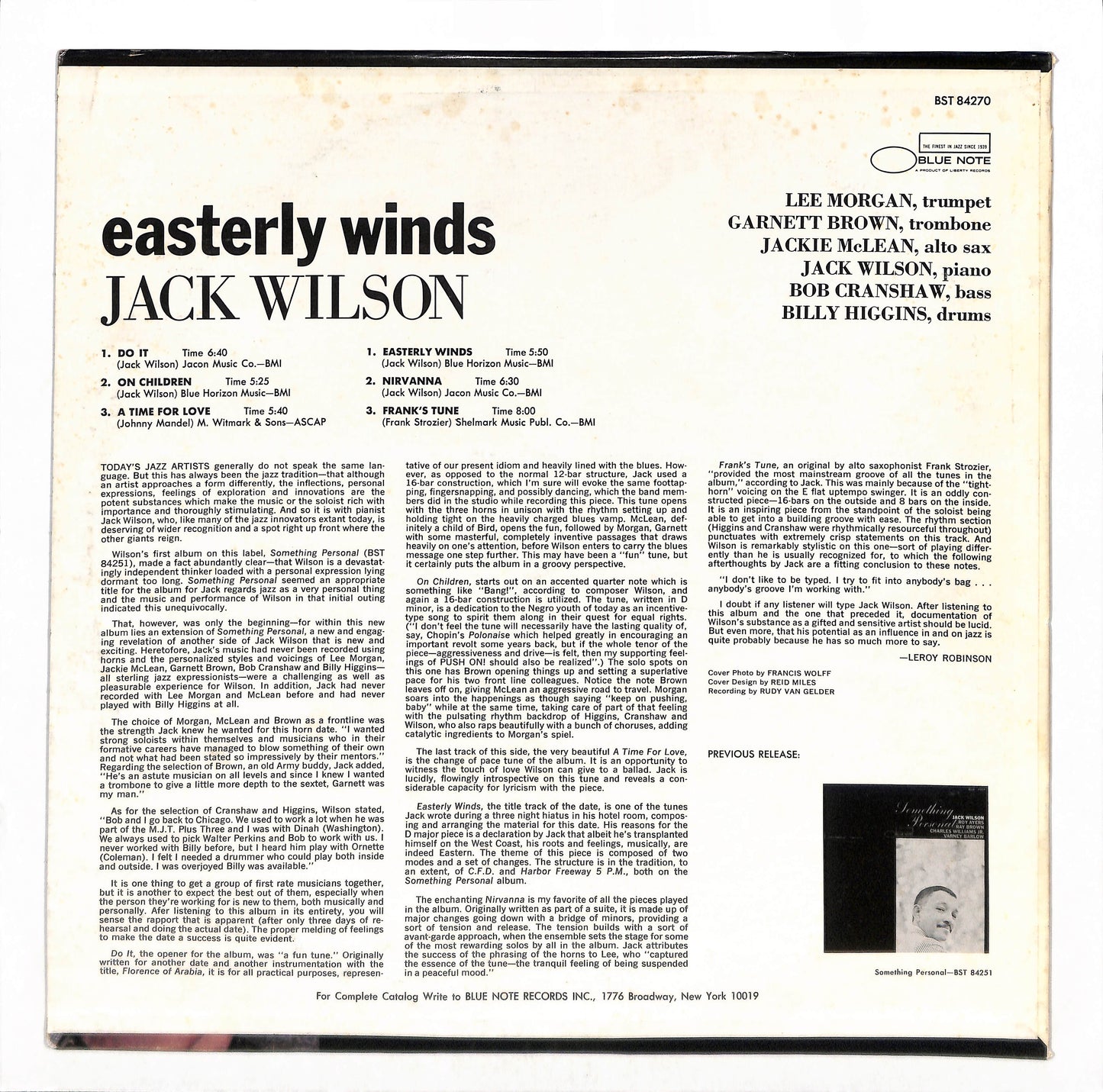 Easterly Winds