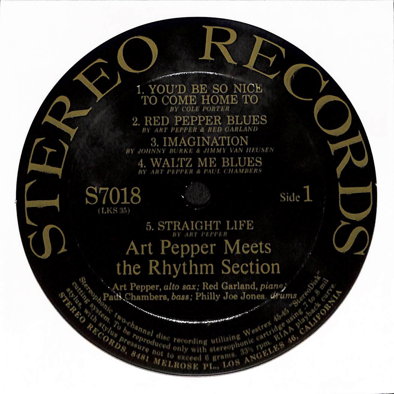 Art Pepper Meets The Rhythm Section