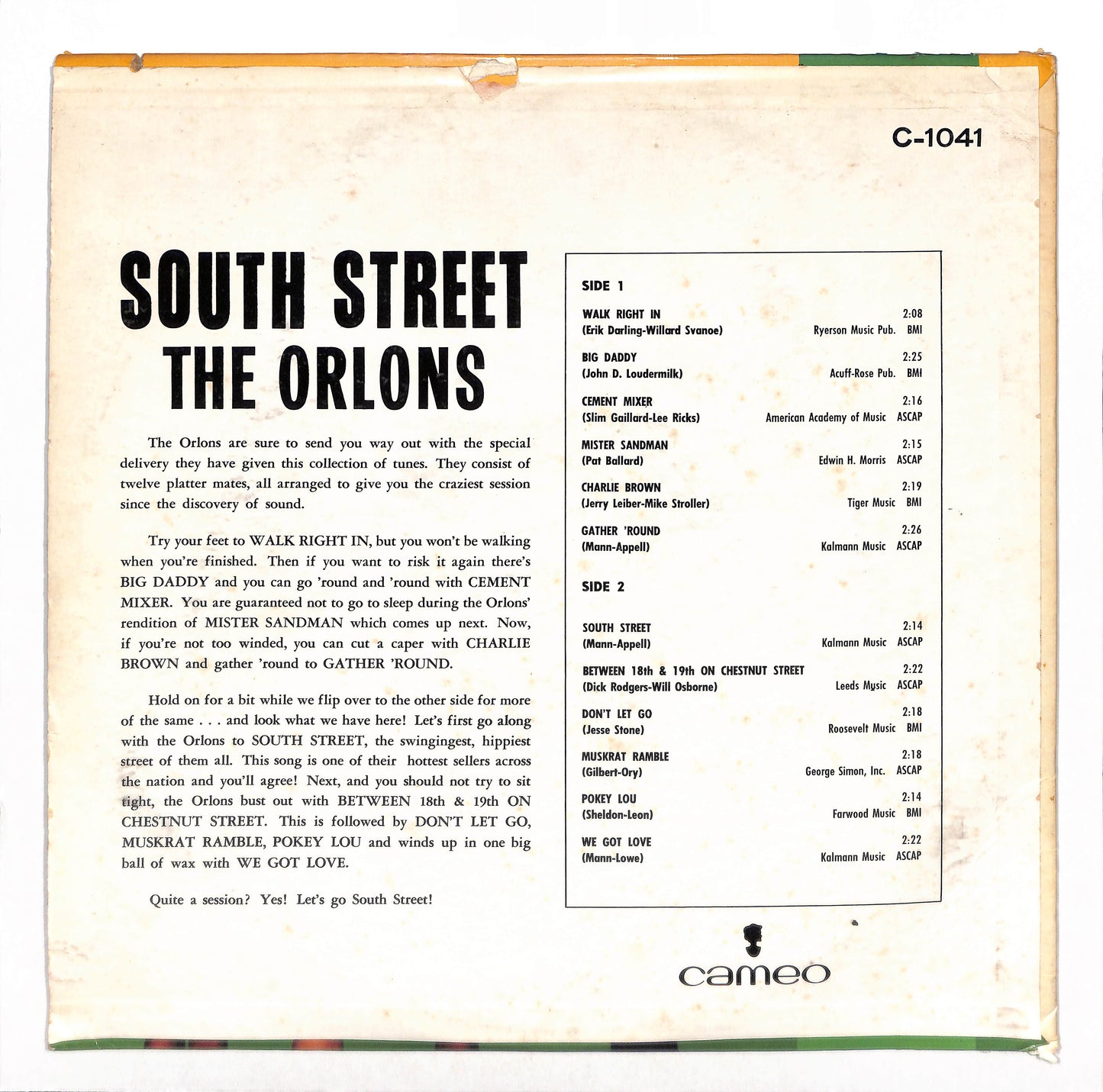 South Street By The Orlons