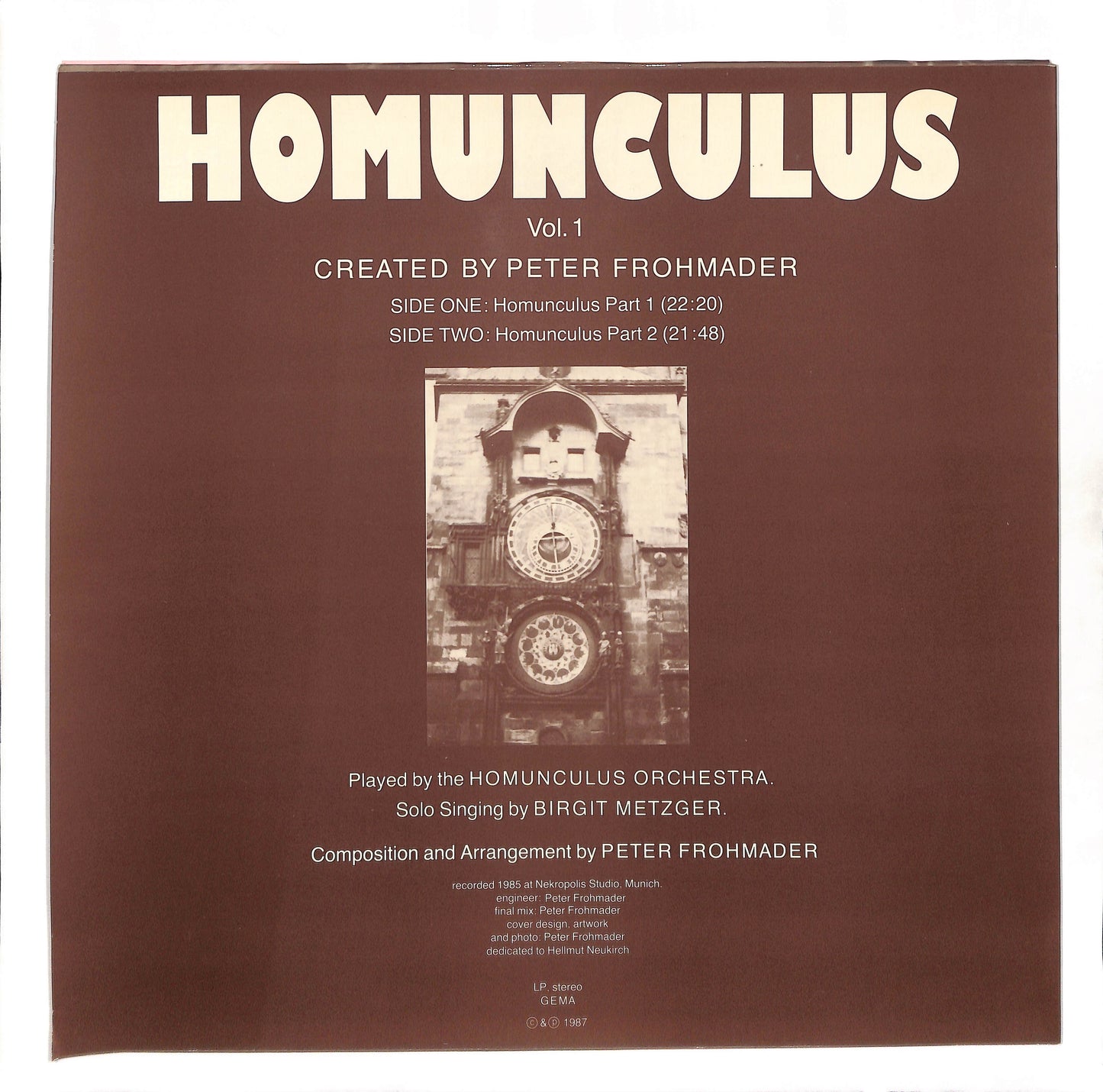 Homunculus Vol. 1