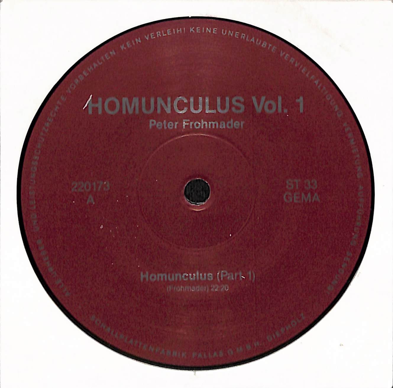 Homunculus Vol. 1