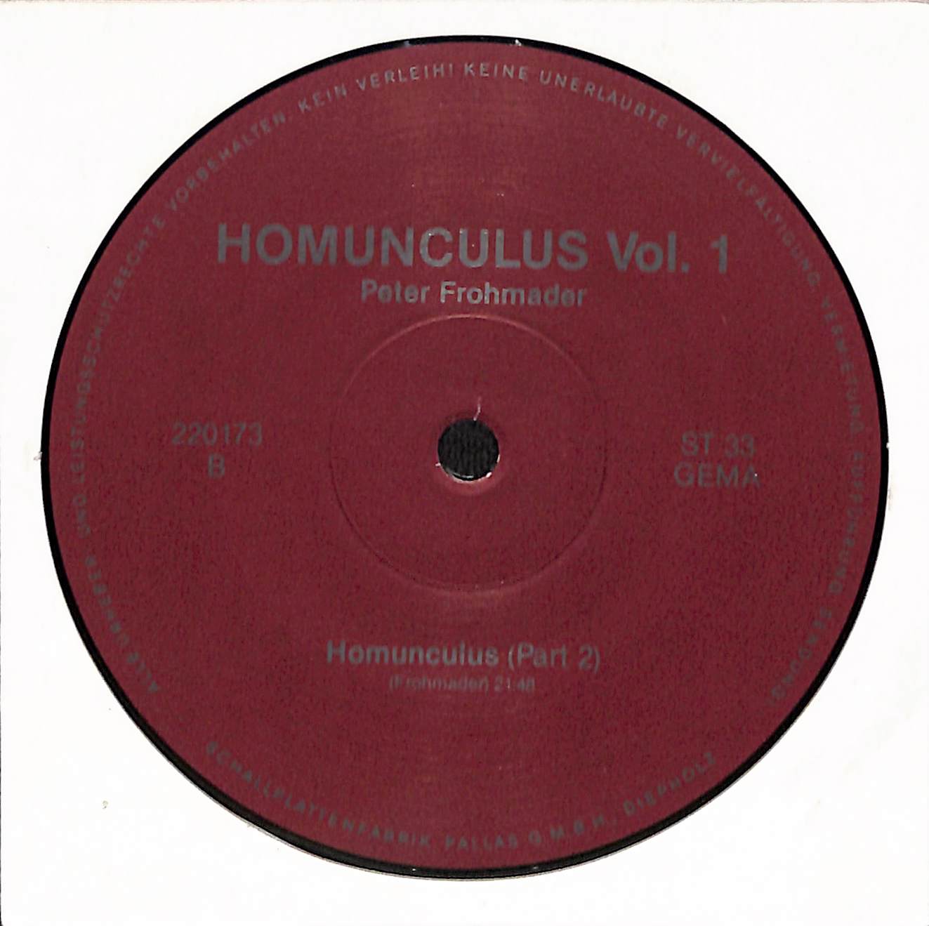 Homunculus Vol. 1