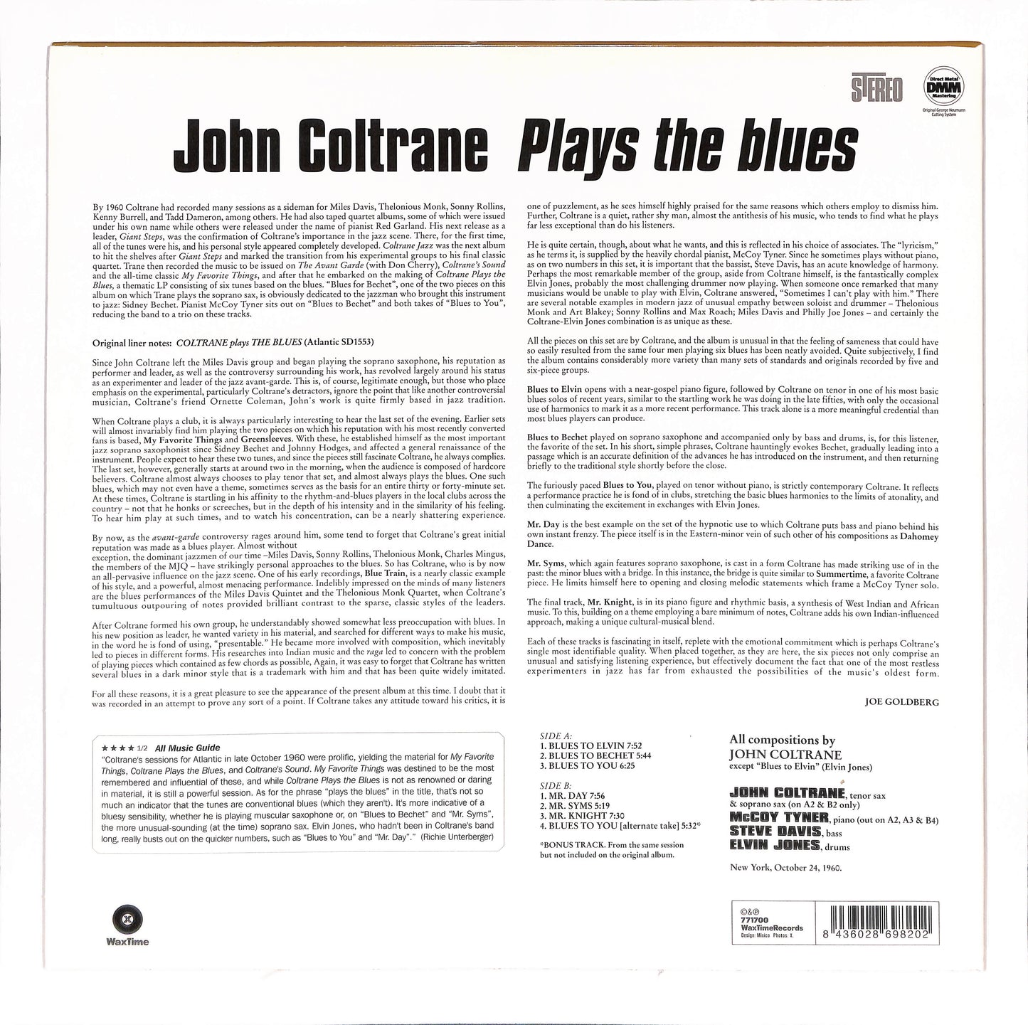 Coltrane Plays The Blues