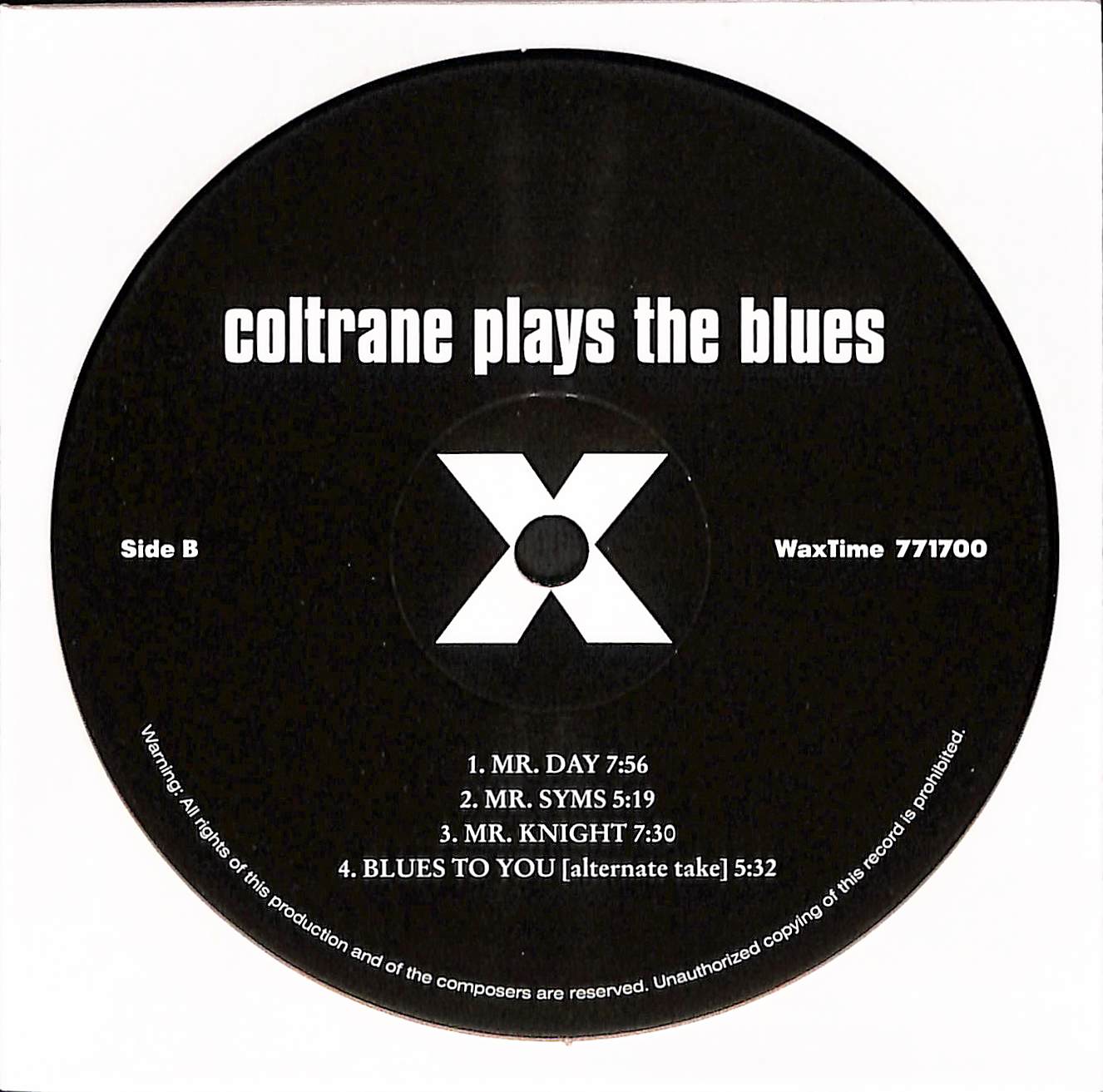 Coltrane Plays The Blues