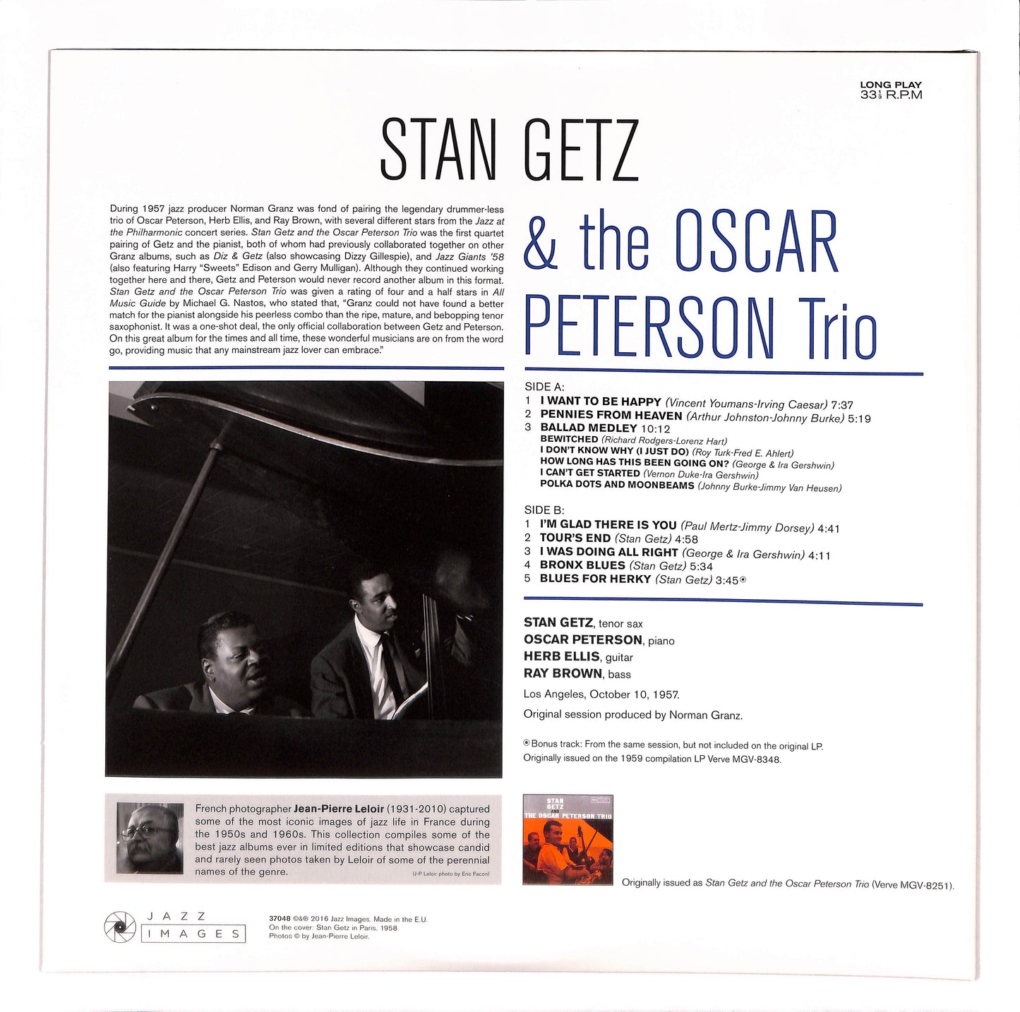 Stan Getz & the Oscar Peterson Trio