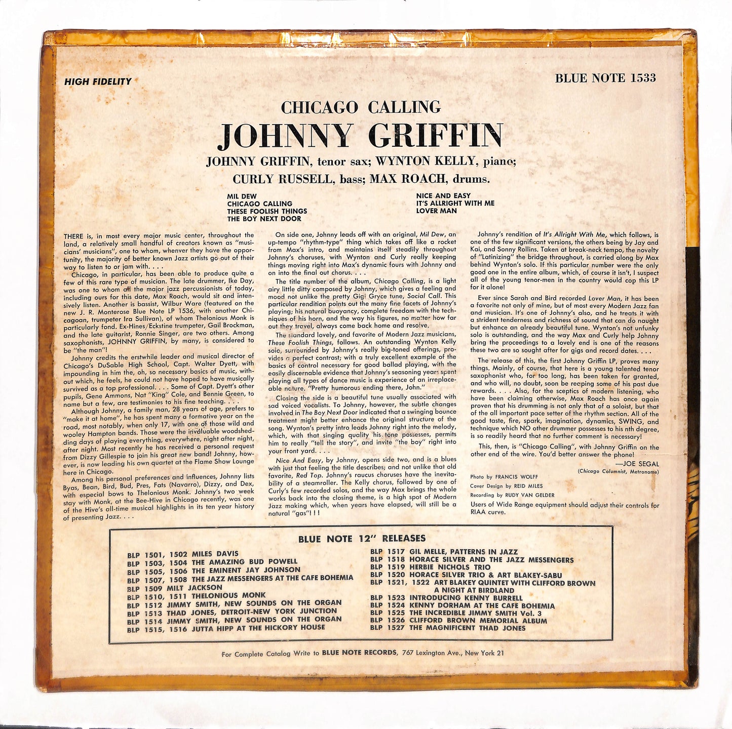 Introducing Johnny Griffin