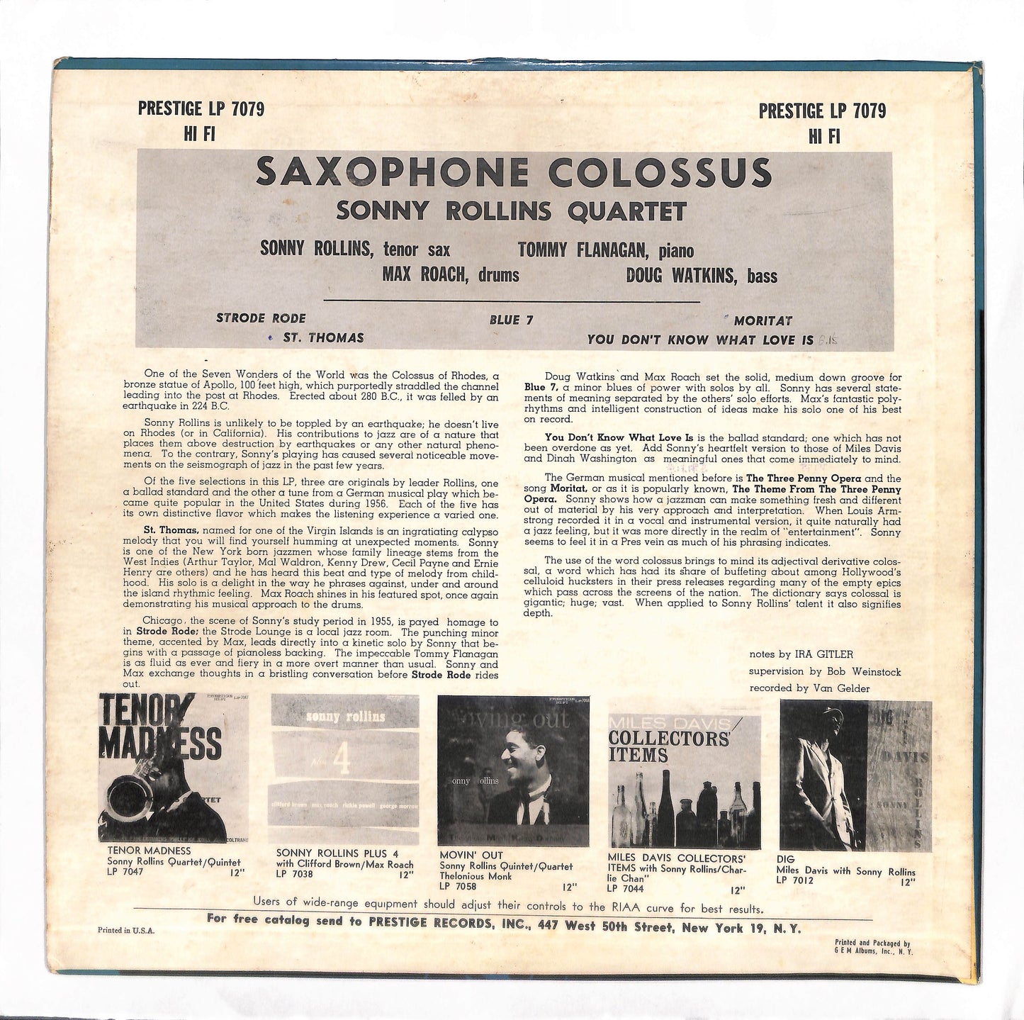 Saxophone Colossus