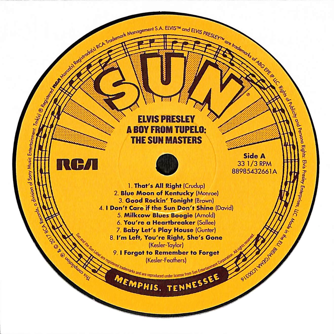 A Boy From Tupelo: The Sun Masters