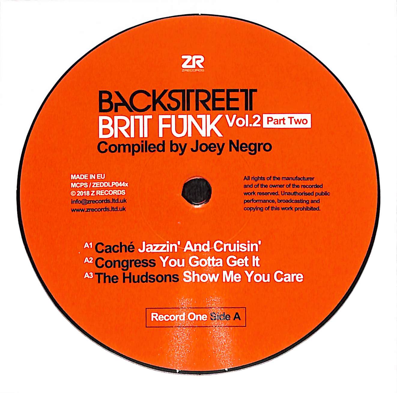 Backstreet Brit Funk Vol. 2 (A Collection Of The UK's Finest Underground Soul, Jazz-Funk And Disco) (Part Two)