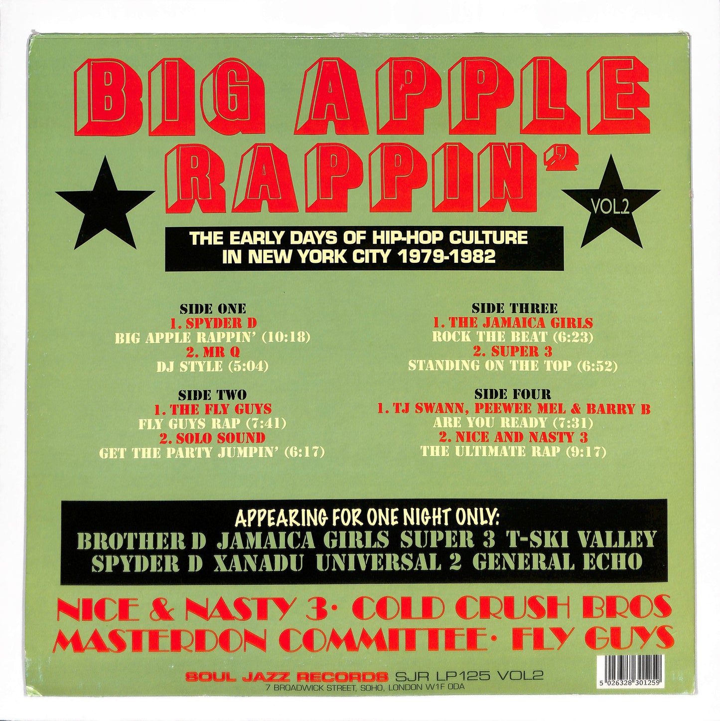 Big Apple Rappin' Vol. 2