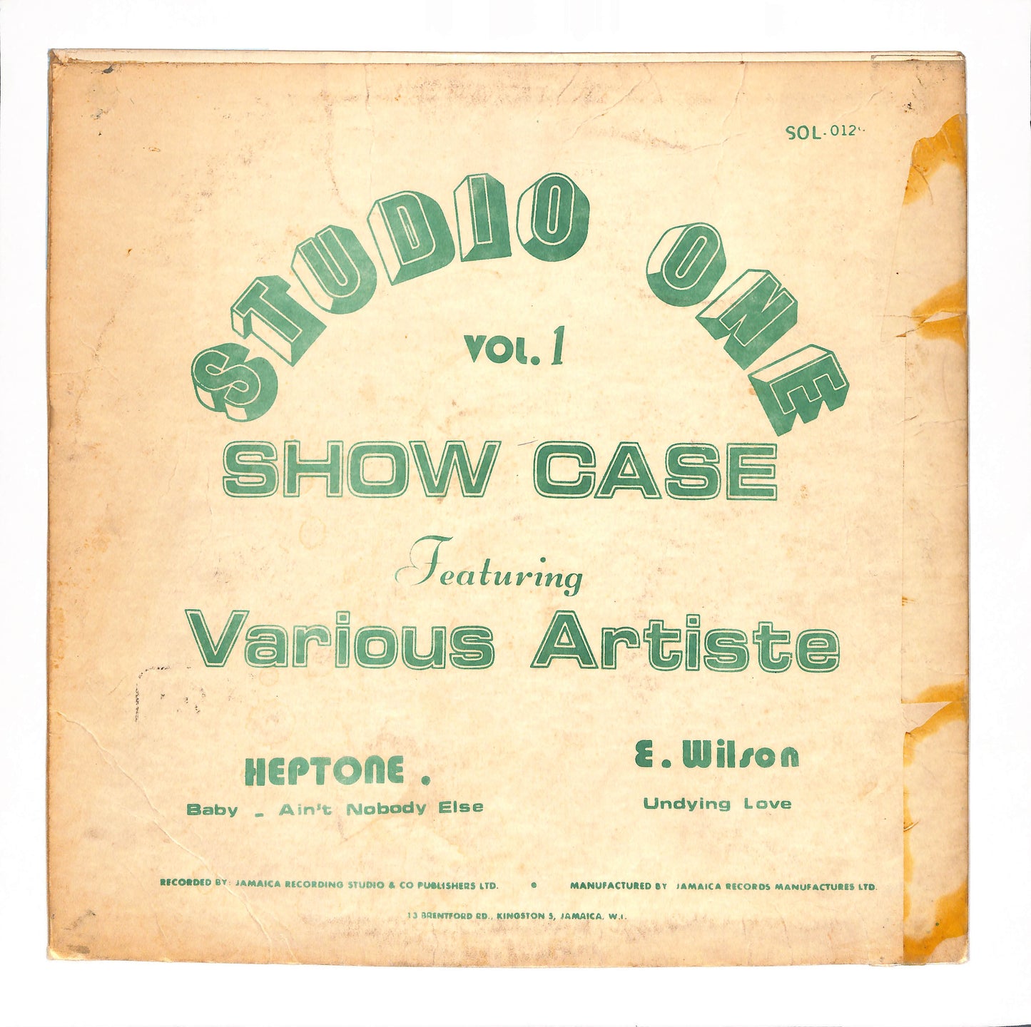 Studio One Showcase Vol. 1