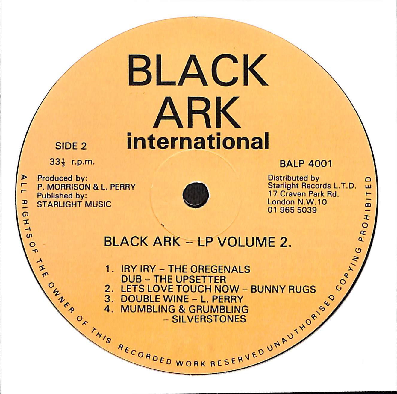 Black Ark LP Volume 2