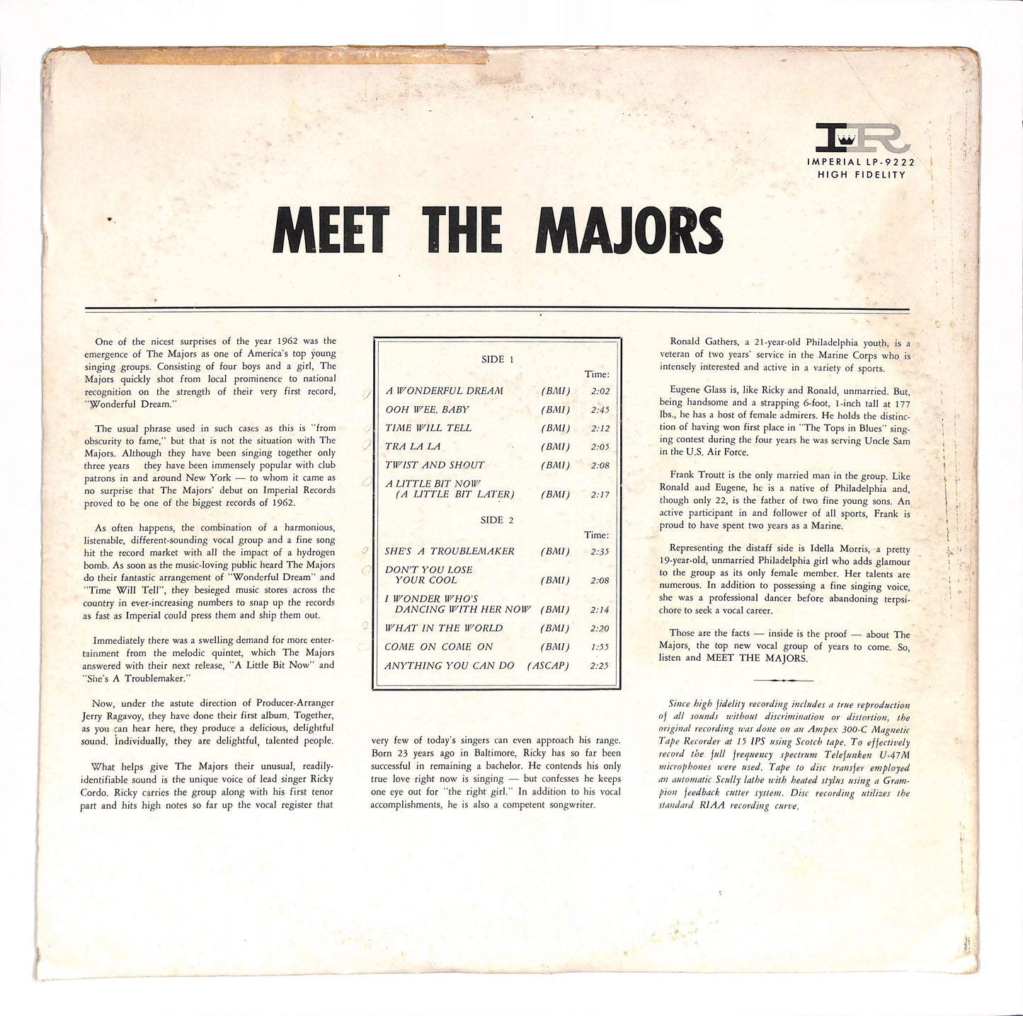 Meet The Majors