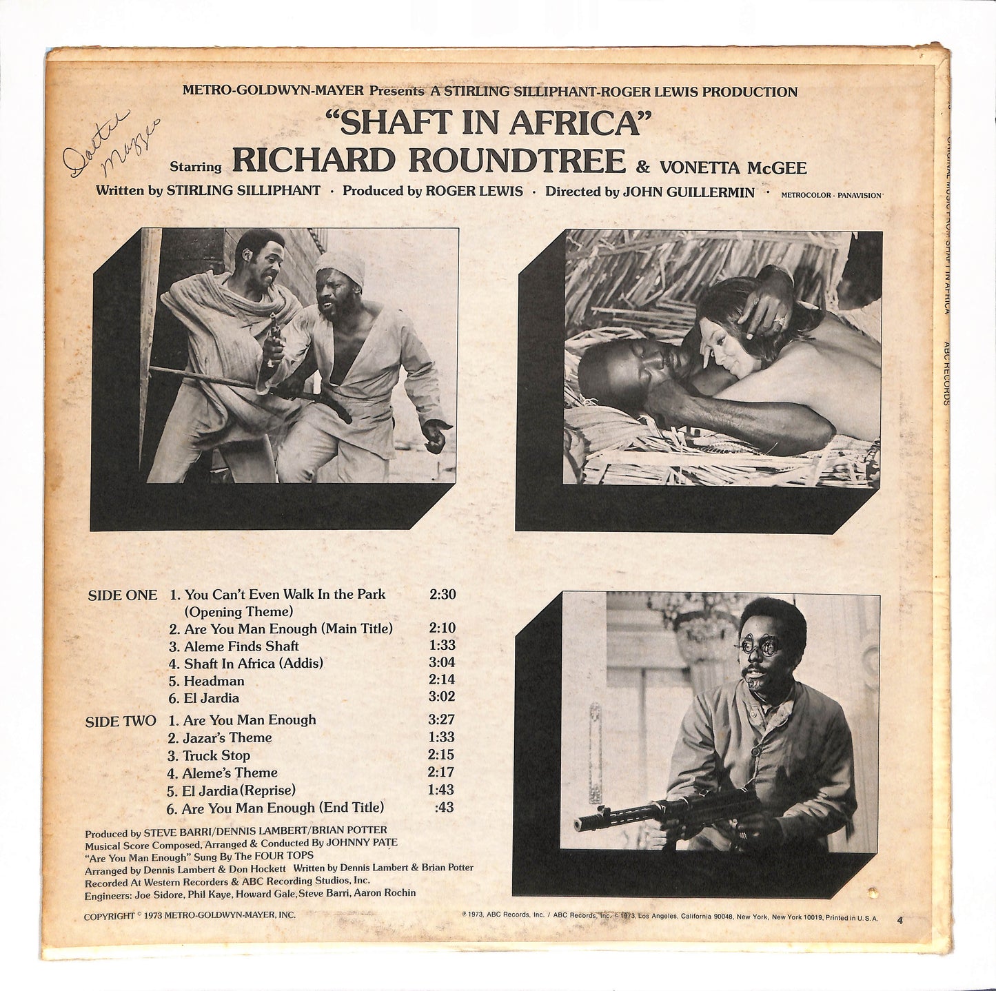 Original Music From The MGM Film "Shaft In Africa"