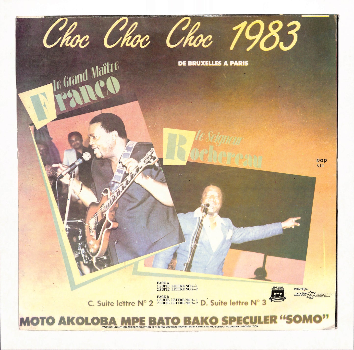 Choc Choc Choc 1983 De Bruxelles A Paris Vol. 2