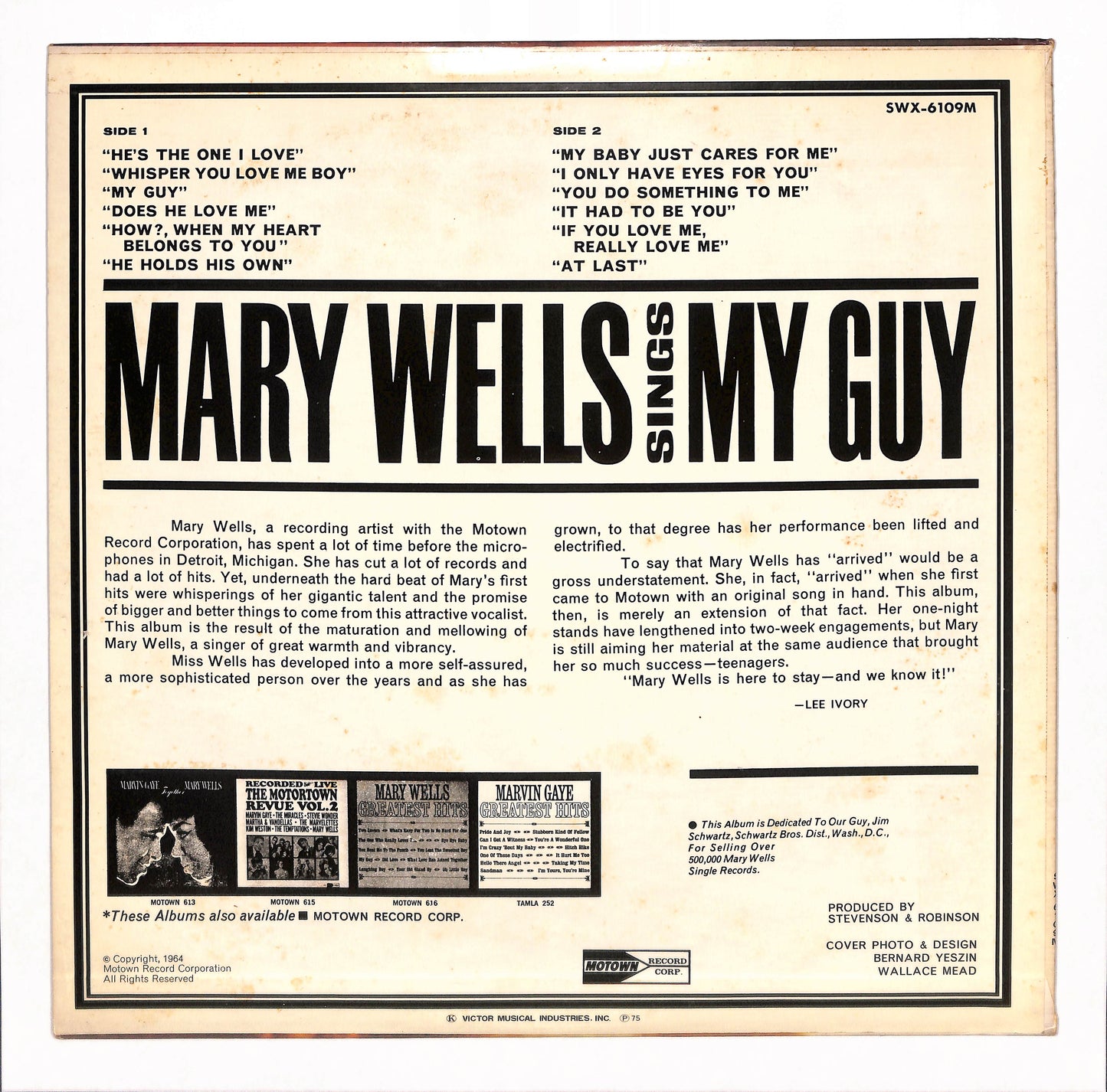 Mary Wells Sings My Guy