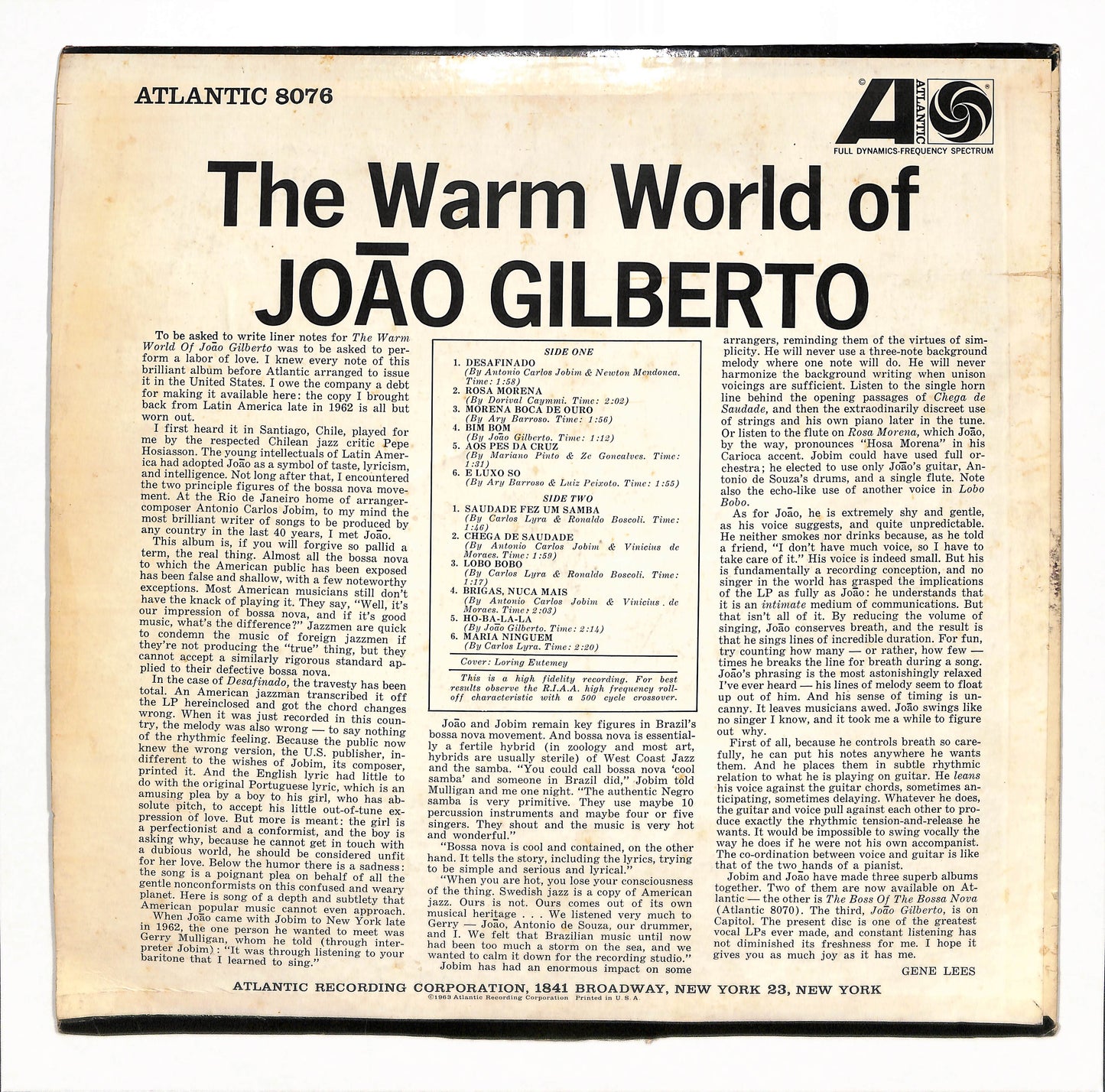 The Warm World Of João Gilberto