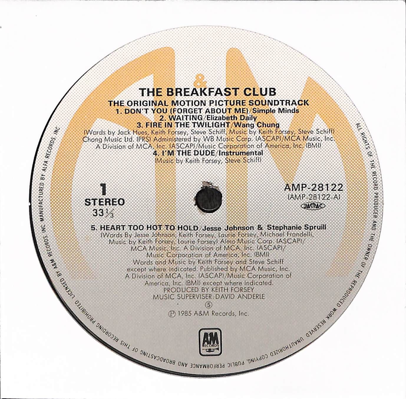 The Breakfast Club (Original Motion Picture Soundtrack)