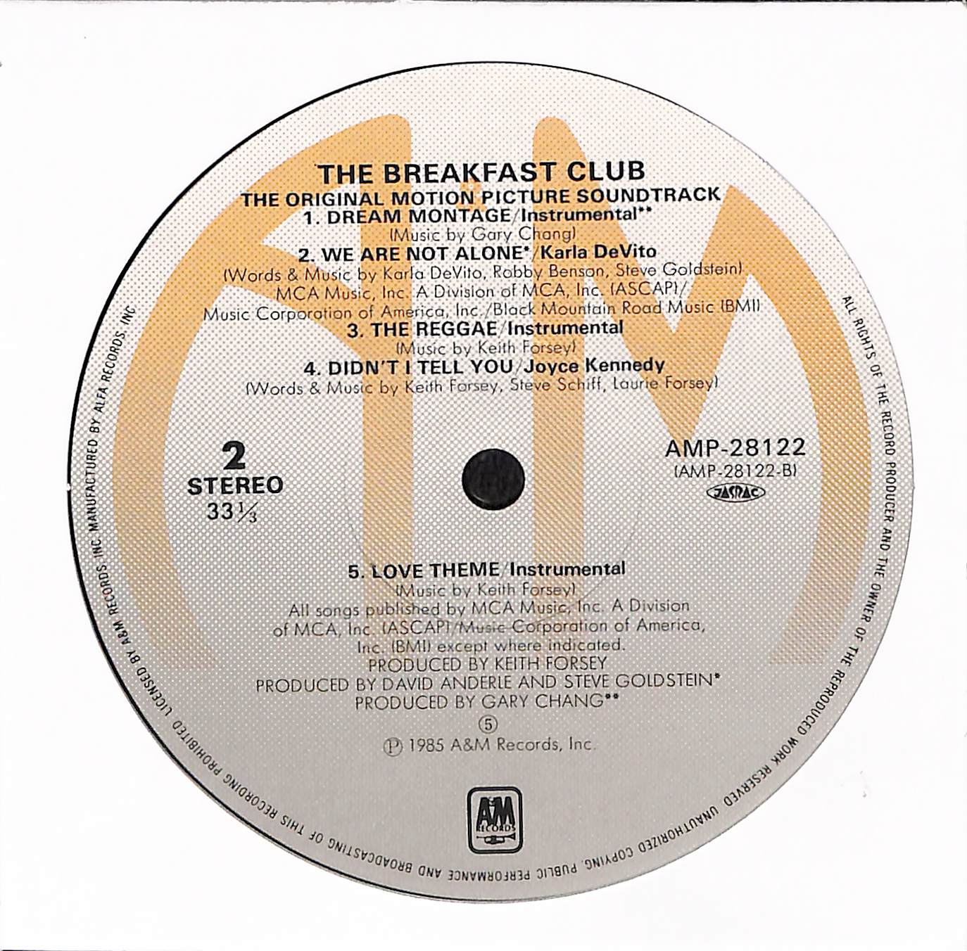 The Breakfast Club (Original Motion Picture Soundtrack)