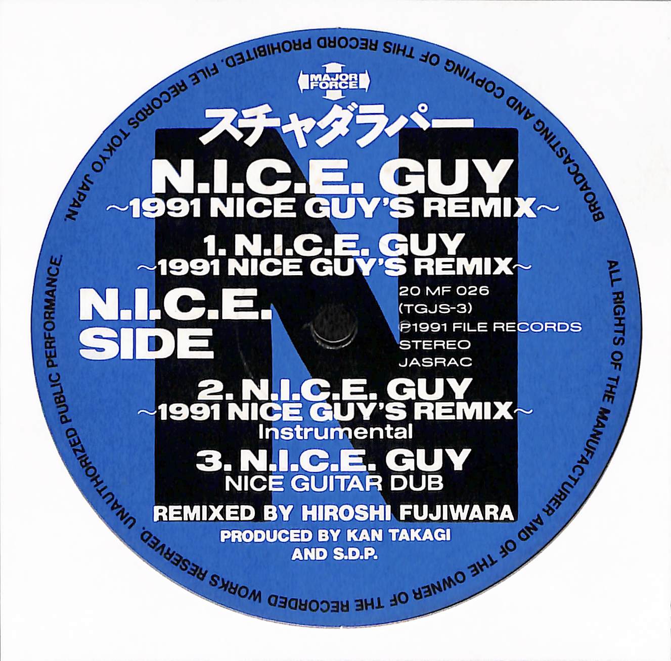 スチャダラパーのテーマPT.2 /  N.I.C.E GUY ～1991 Nice GUY'S REMIX～