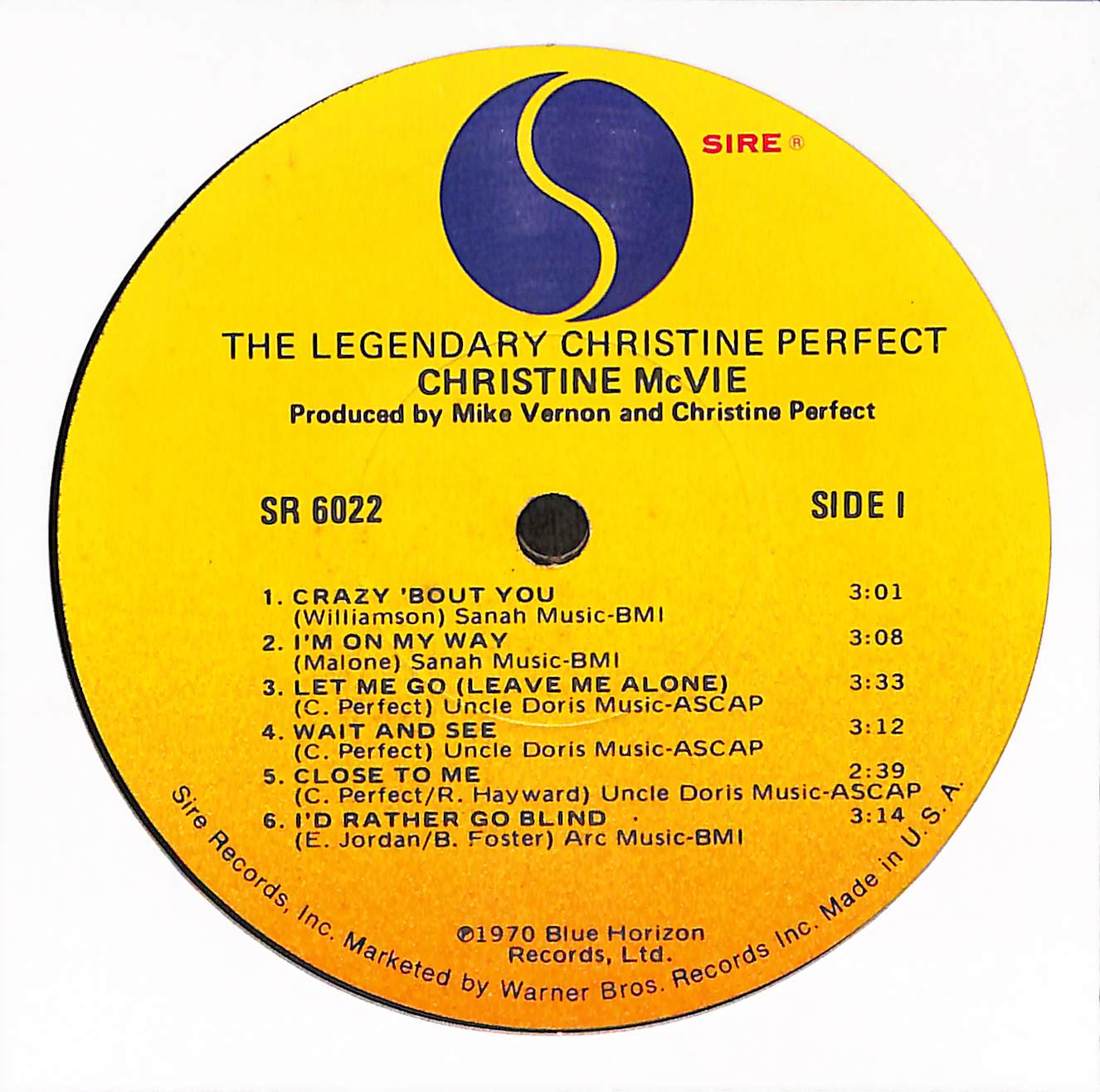 The Legendary Christine Perfect Album