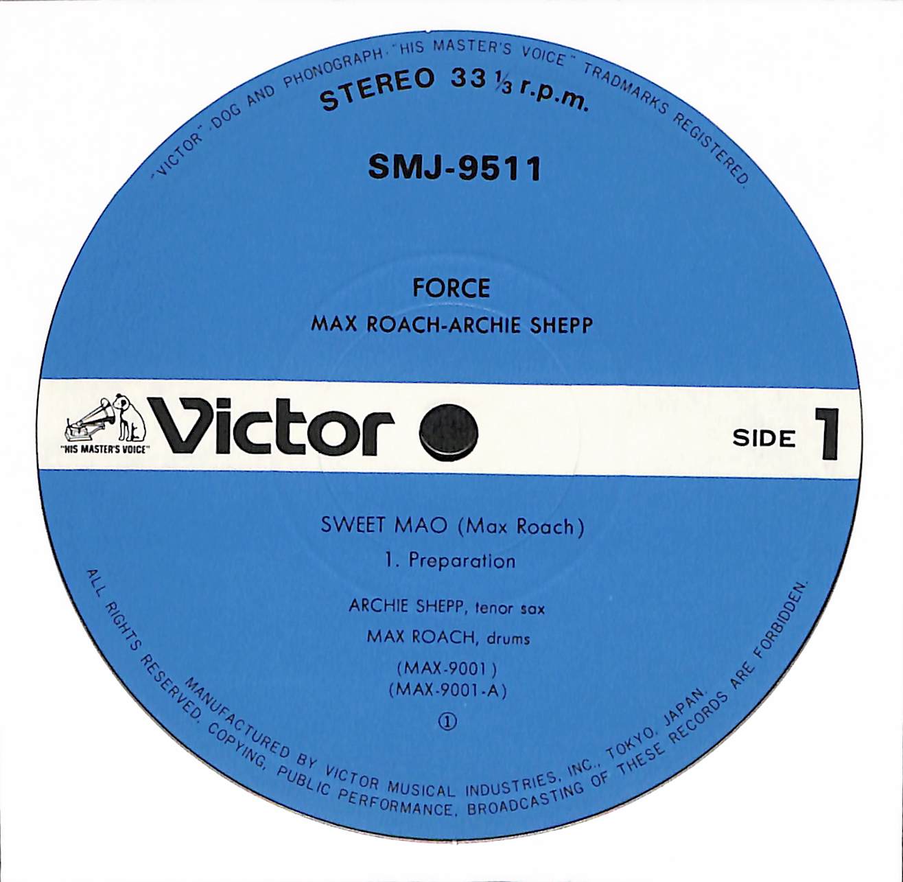 Archie Shepp - Force - Sweet Mao - Suid Afrika 76