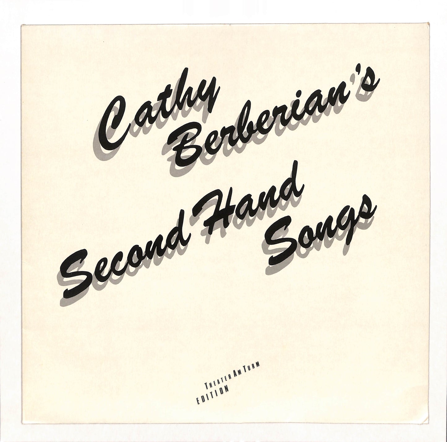 Cathy Berberian's Second Hand Songs