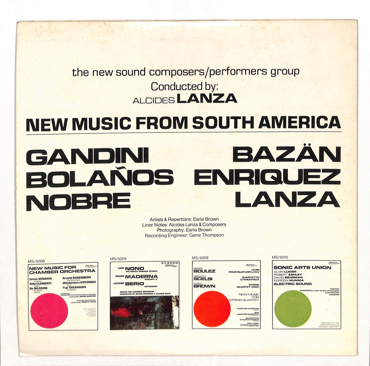 New Music From South America For Chamber Orchestra