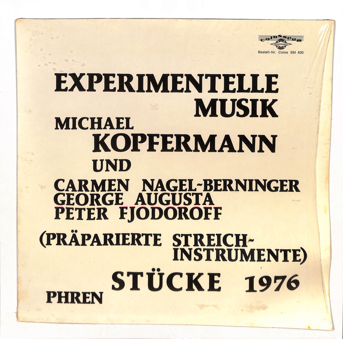 Experimentelle Musik: Stücke 1976