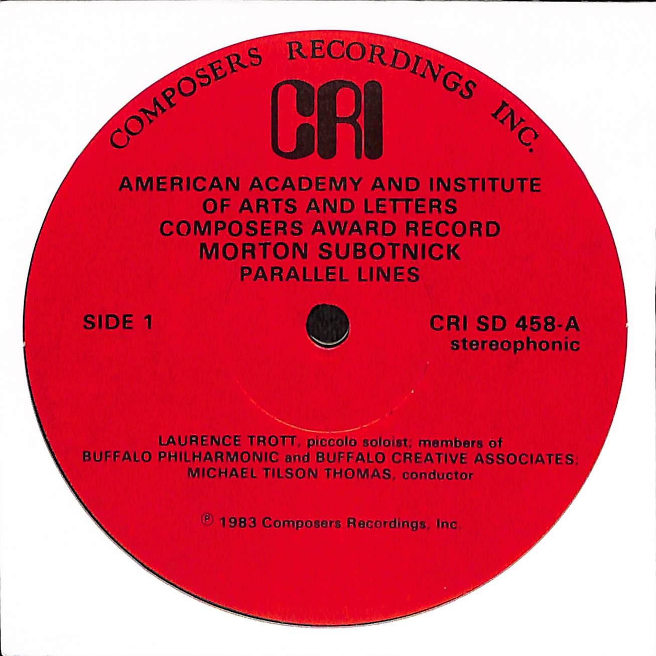 American Academy And Institute Of Arts And Letters Composers Award Record