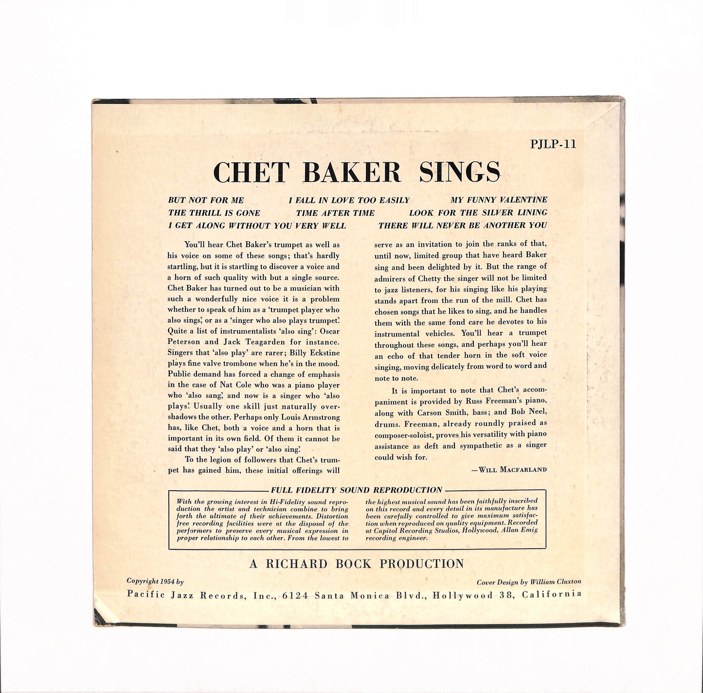 Chet Baker Sings