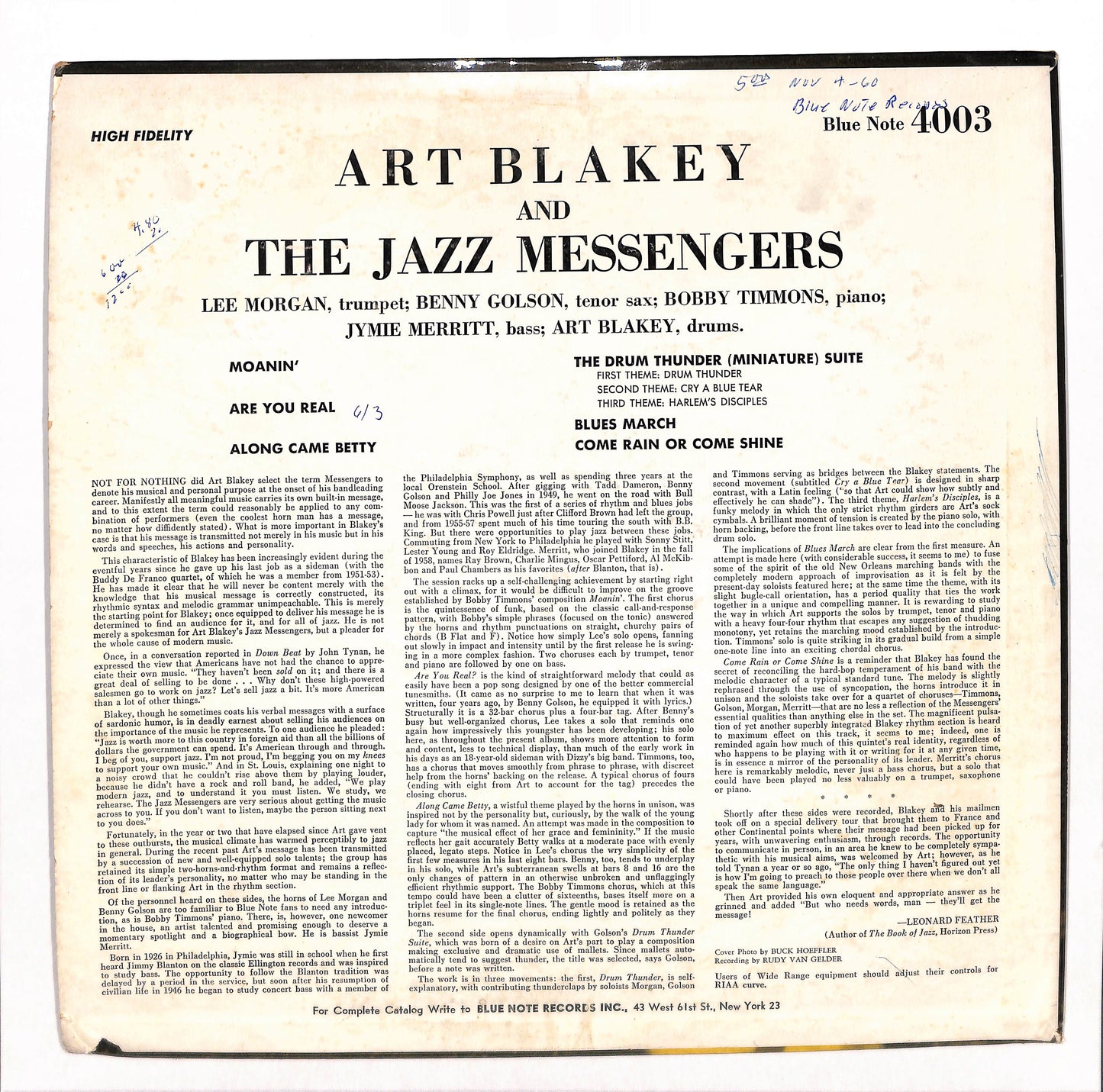 Art Blakey And The Jazz Messengers