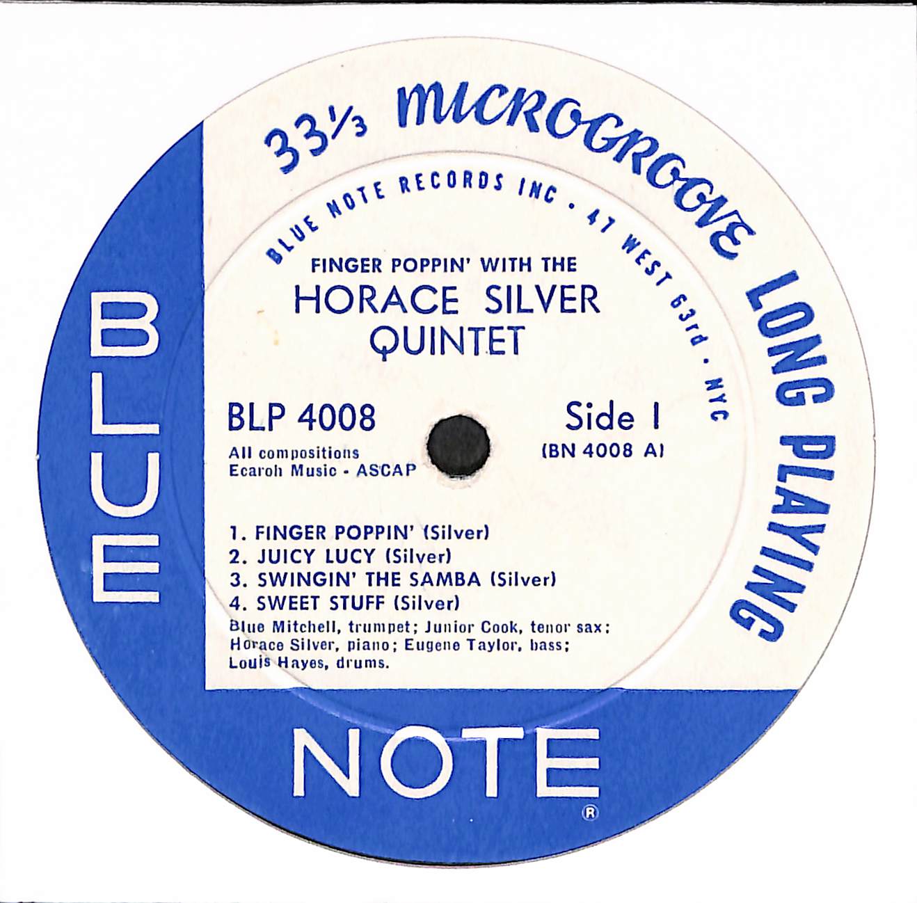 Finger Poppin' With The Horace Silver Quintet