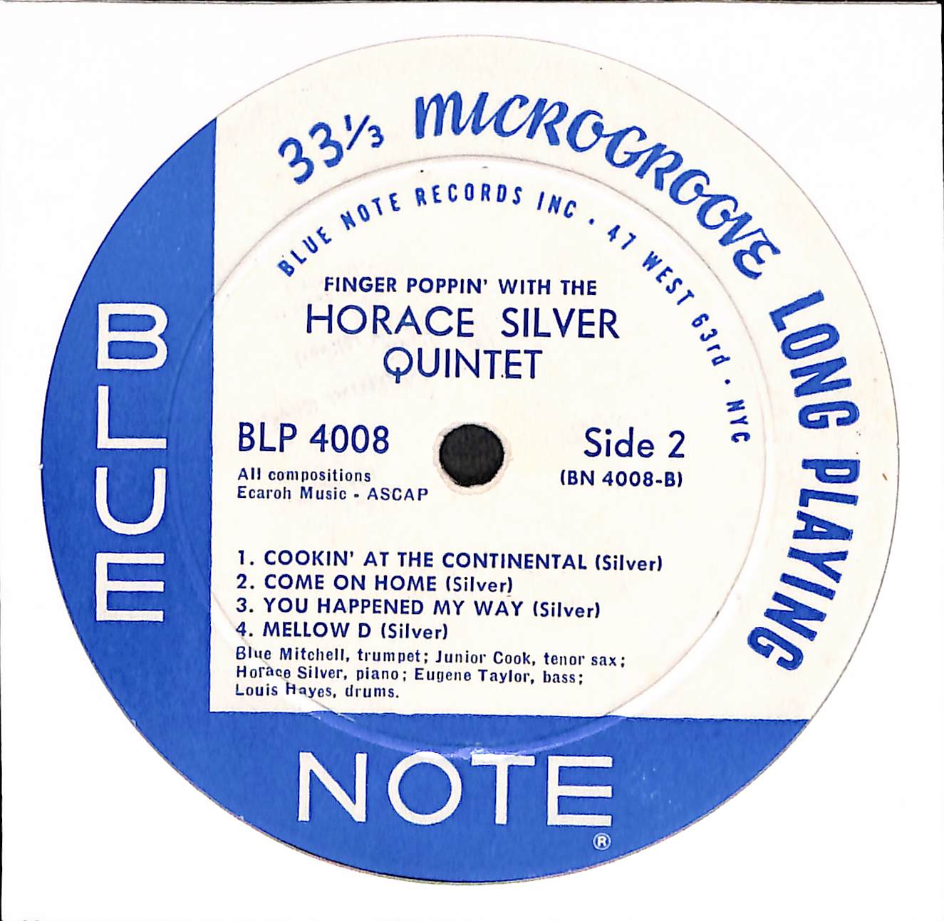 Finger Poppin' With The Horace Silver Quintet