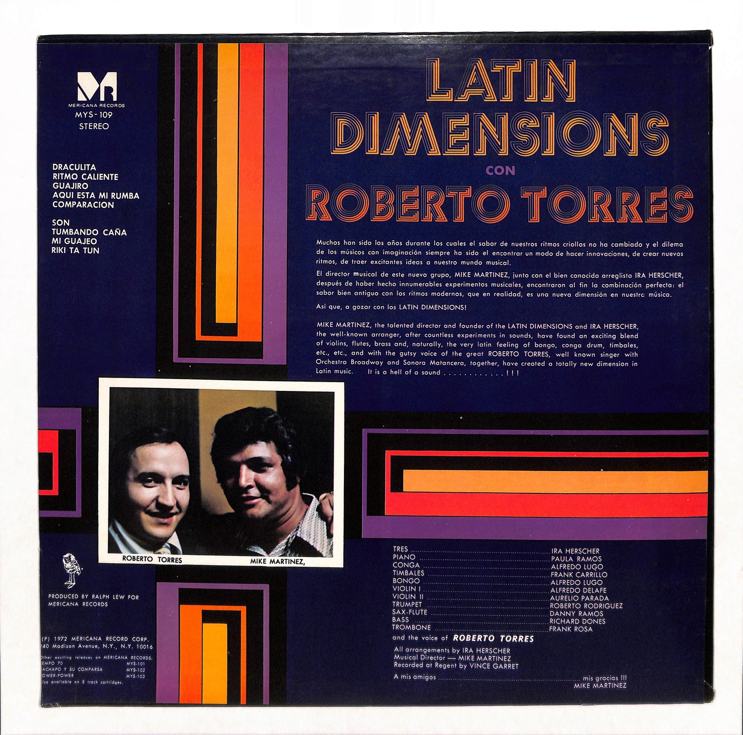 Latin Dimensions Con Roberto Torres