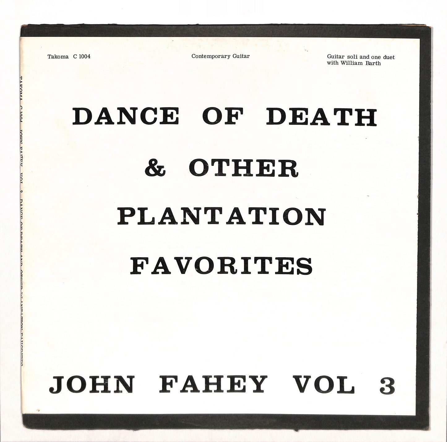 Vol 3 / Dance Of Death & Other Plantation Favorites