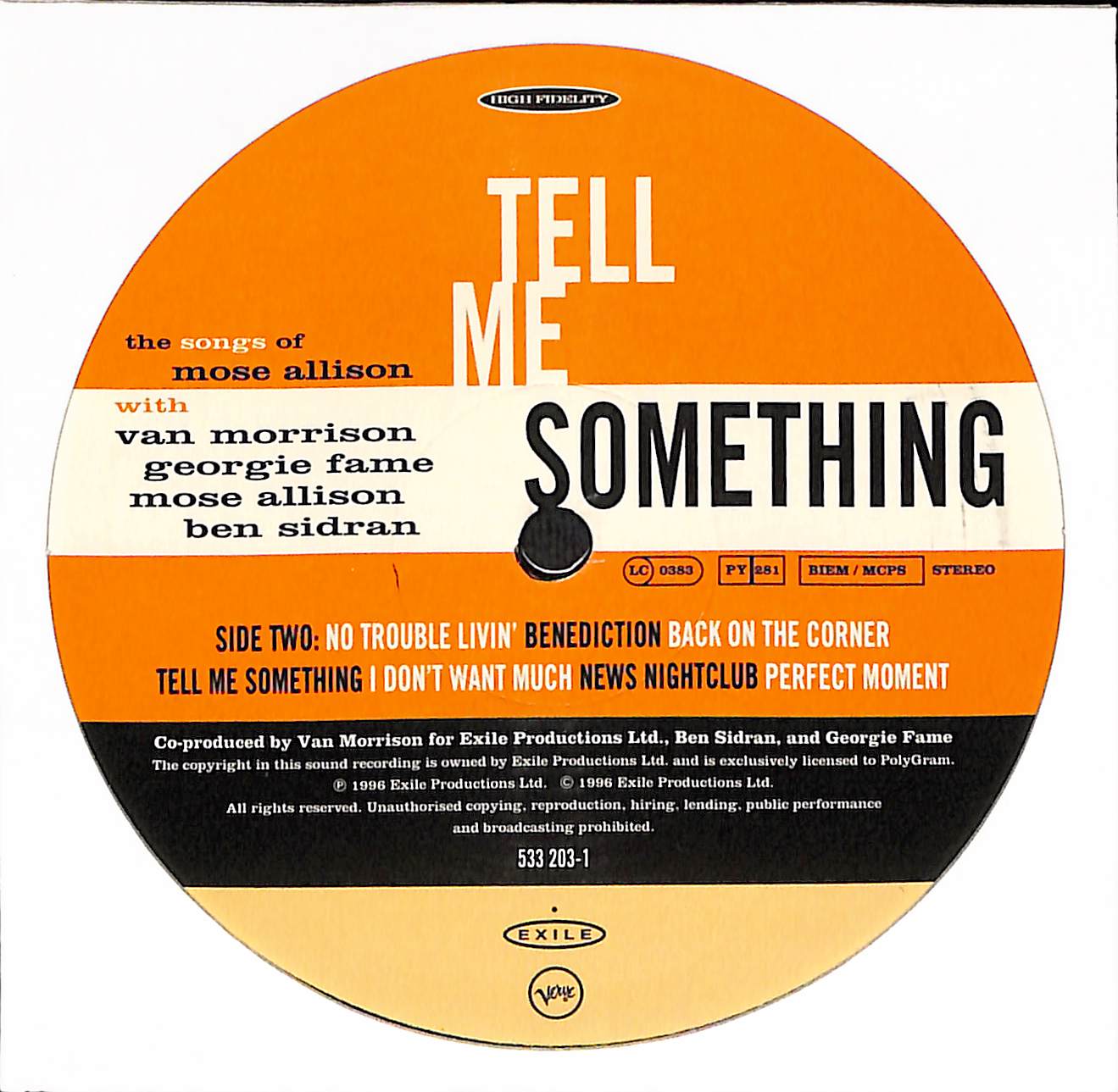 Tell Me Something (The Songs Of Mose Allison)