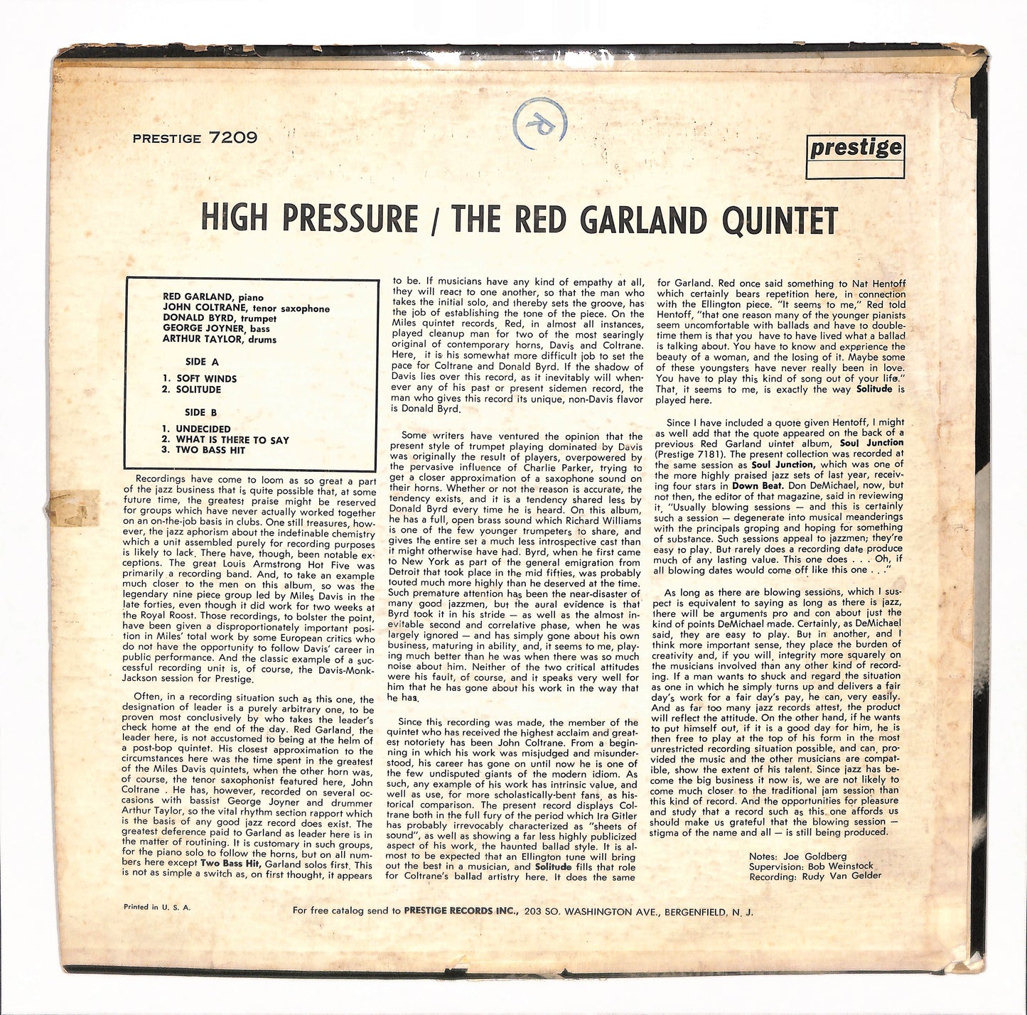 High Pressure