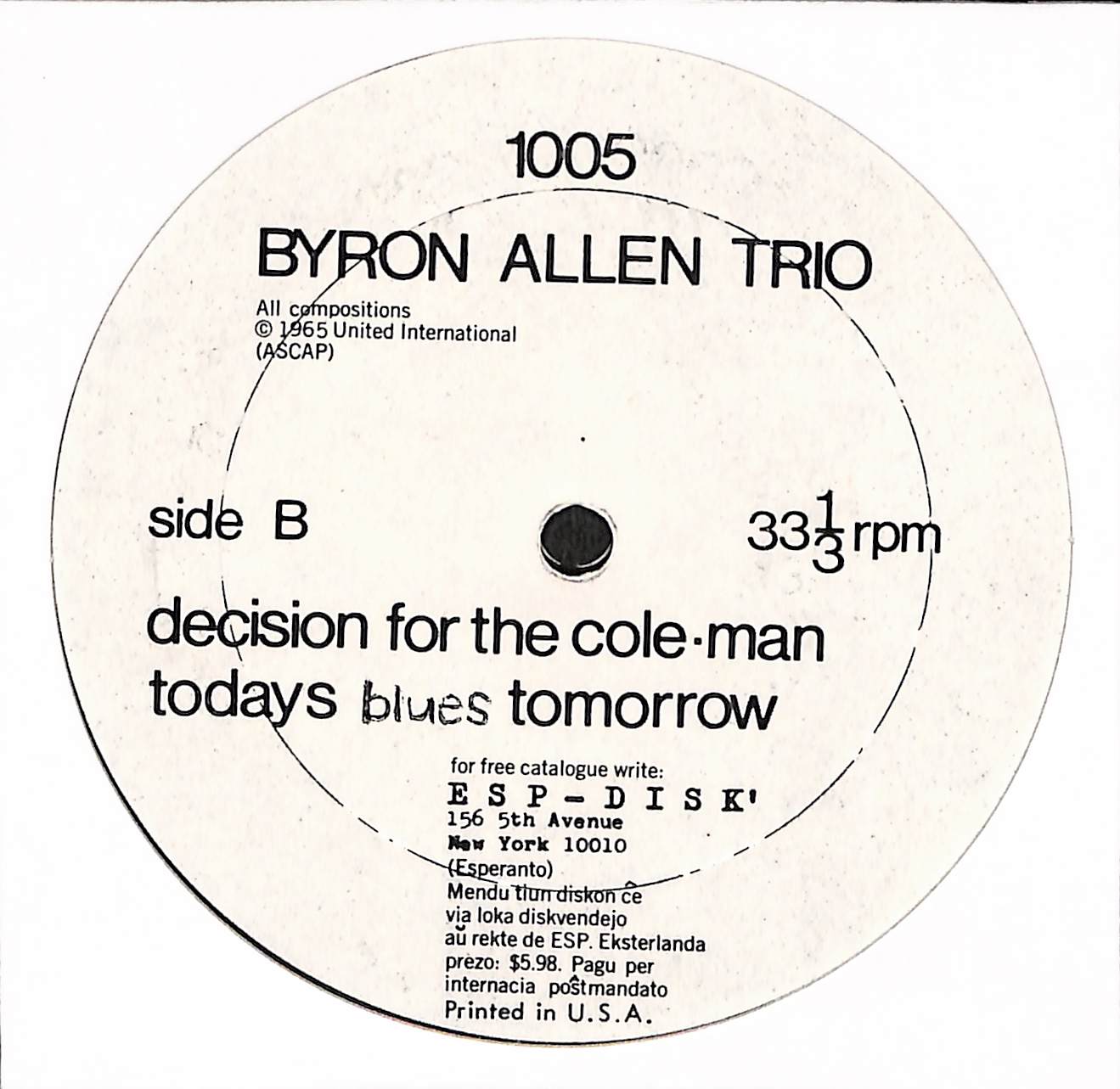 The Byron Allen Trio