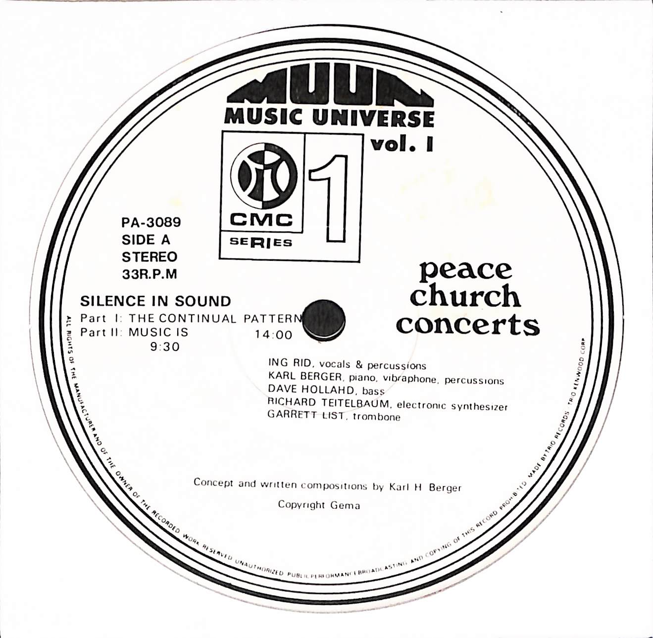 Muun Music Universe Vol. I - The Peace Church Concerts