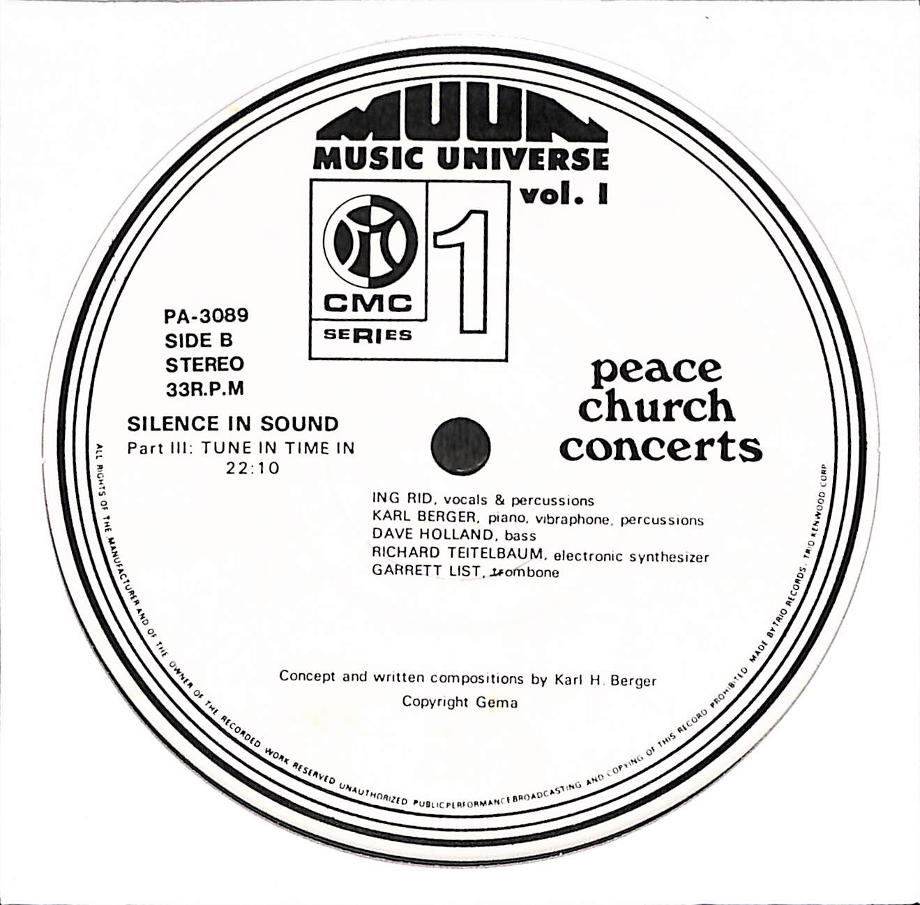 Muun Music Universe Vol. I - The Peace Church Concerts