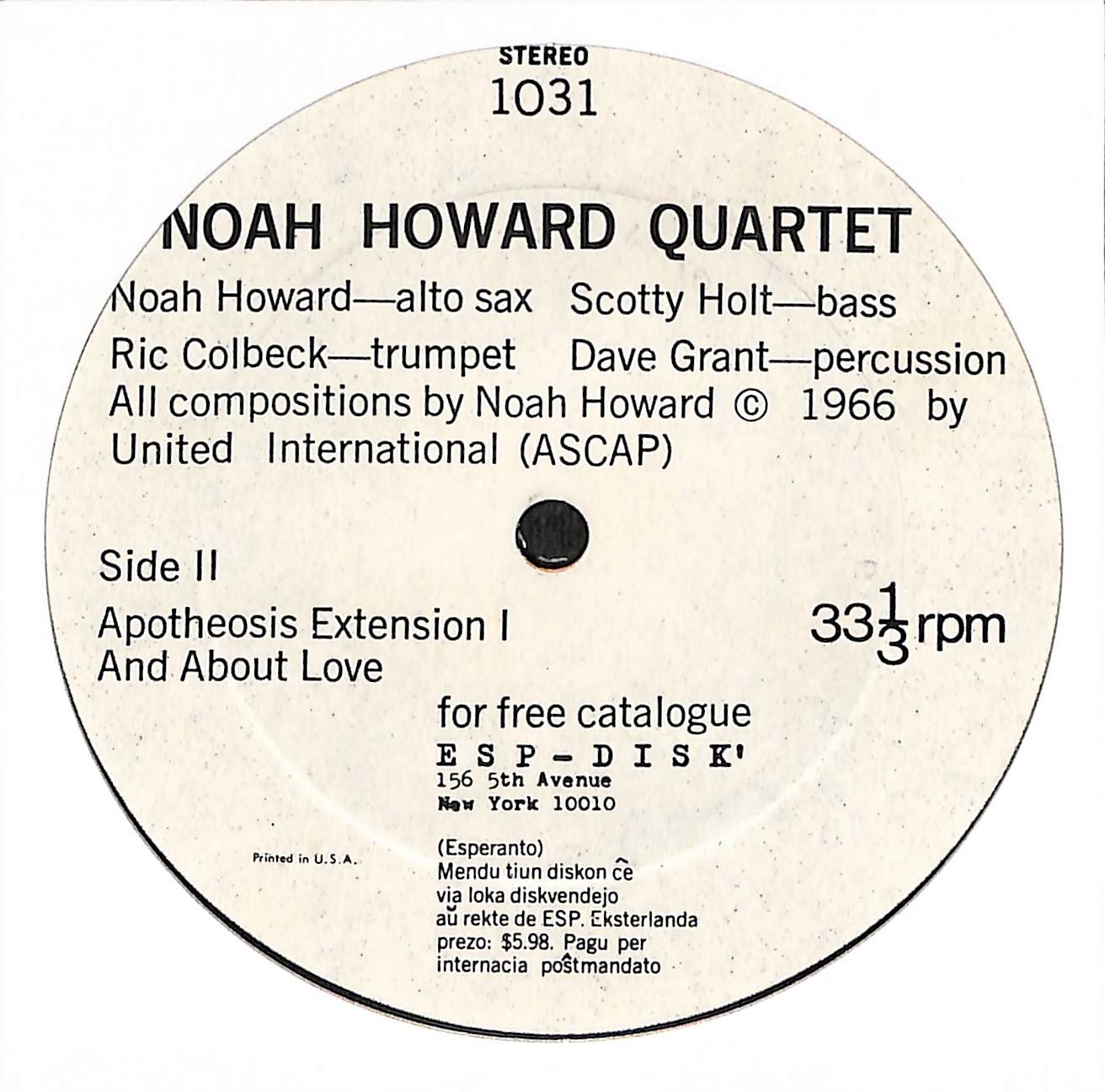 Noah Howard Quartet