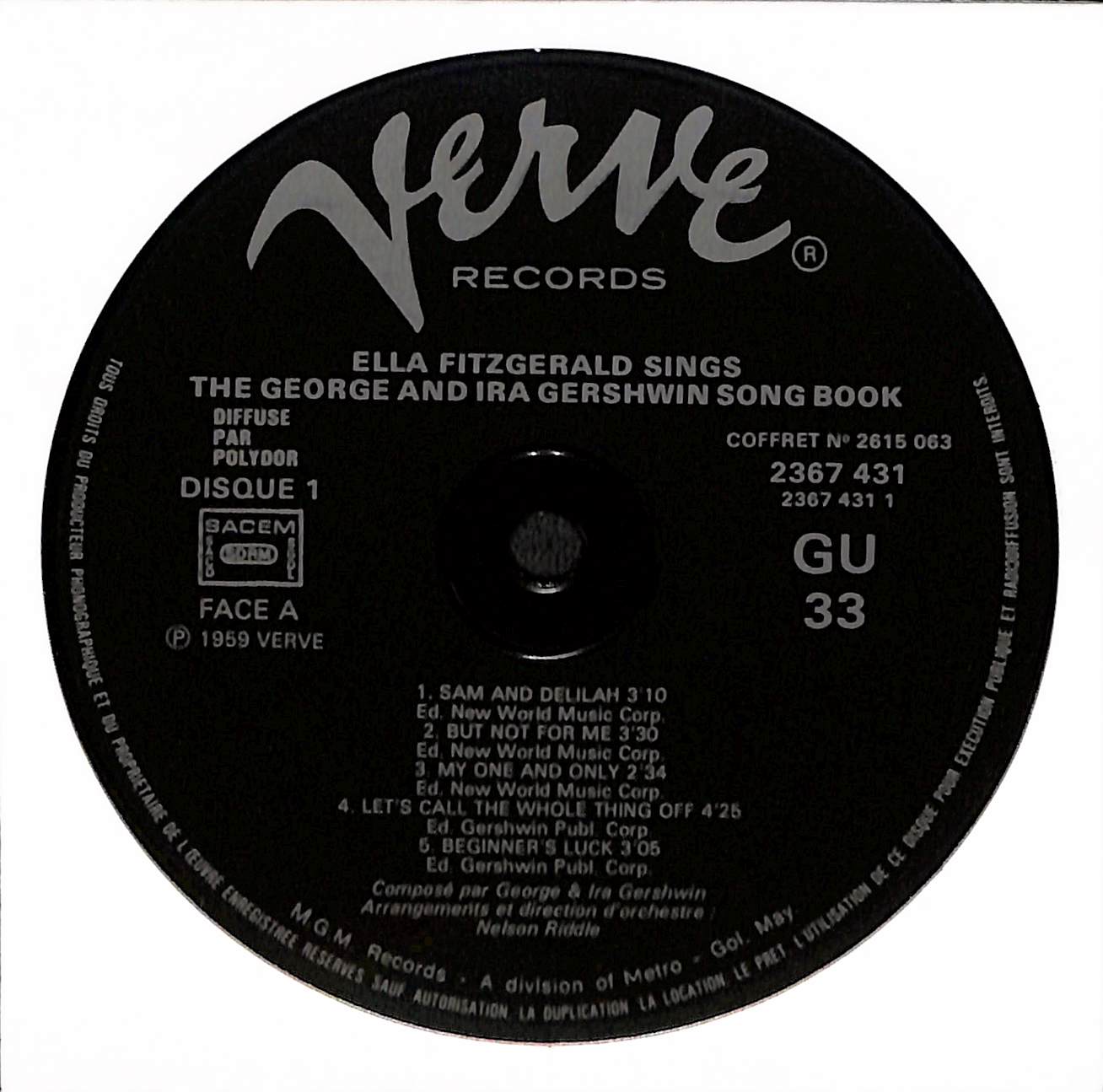 Ella Fitzgerald Sings The George And Ira Gershwin Song Book